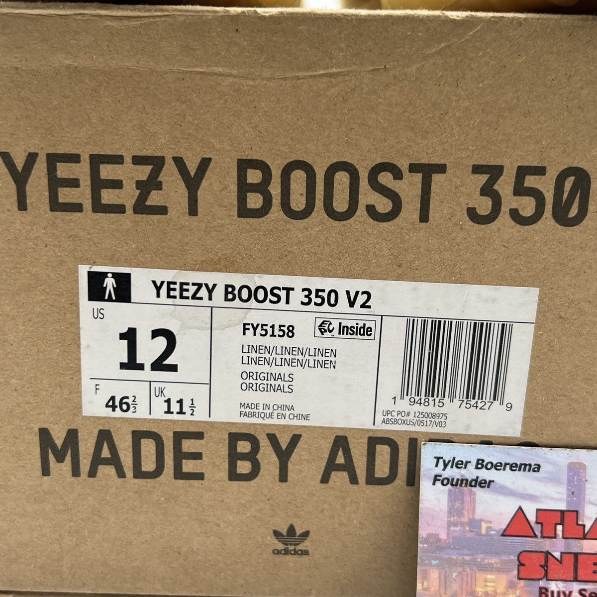 Adidas Yeezy boost 350 linen Size US 12 / EU 45 - 6 Thumbnail