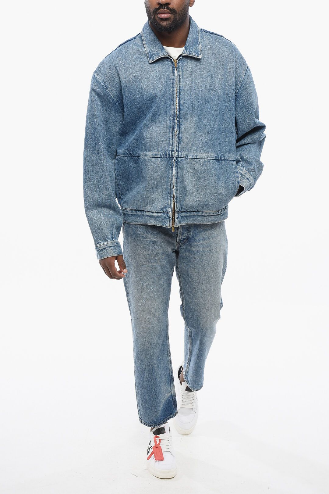 Fear of God og1mm0825 Front Zipped Denim Jacket in Blue Size US L / EU 52-54 / 3 - 4 Thumbnail