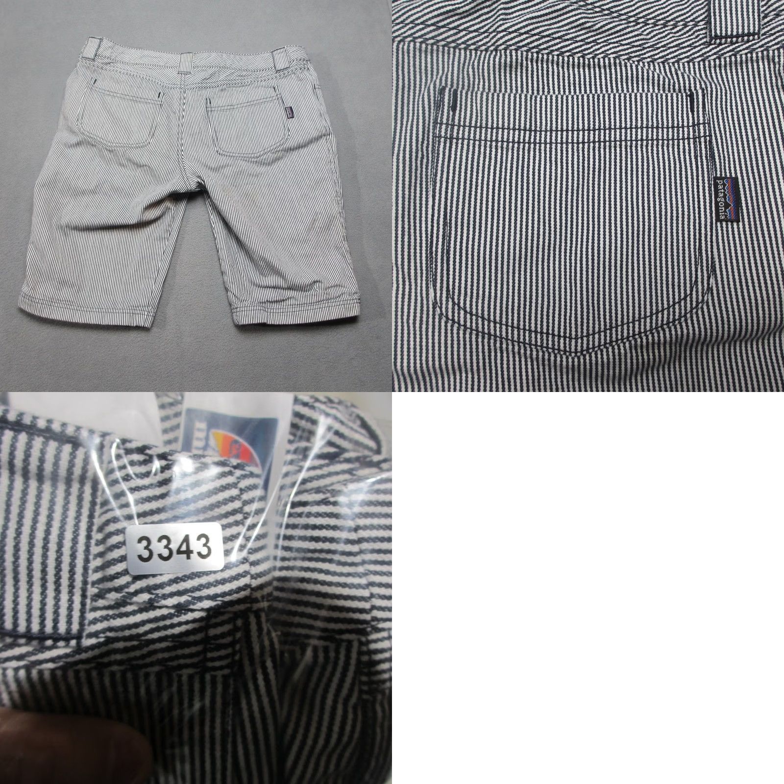 Patagonia Patagonia Shorts Womens 10 White Women Black Hickory Stripe Canvas Inga Worn Wear Beach Size 32" / US 10 / IT 46 - 8 Thumbnail