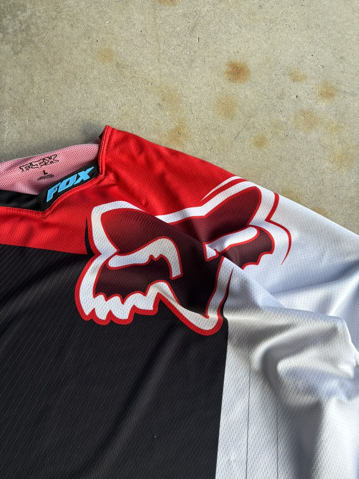 Fox Racing Vintage Fox Racing Tri Tone Motocross Bike Jersey Size US L / EU 52-54 / 3 - 3 Thumbnail