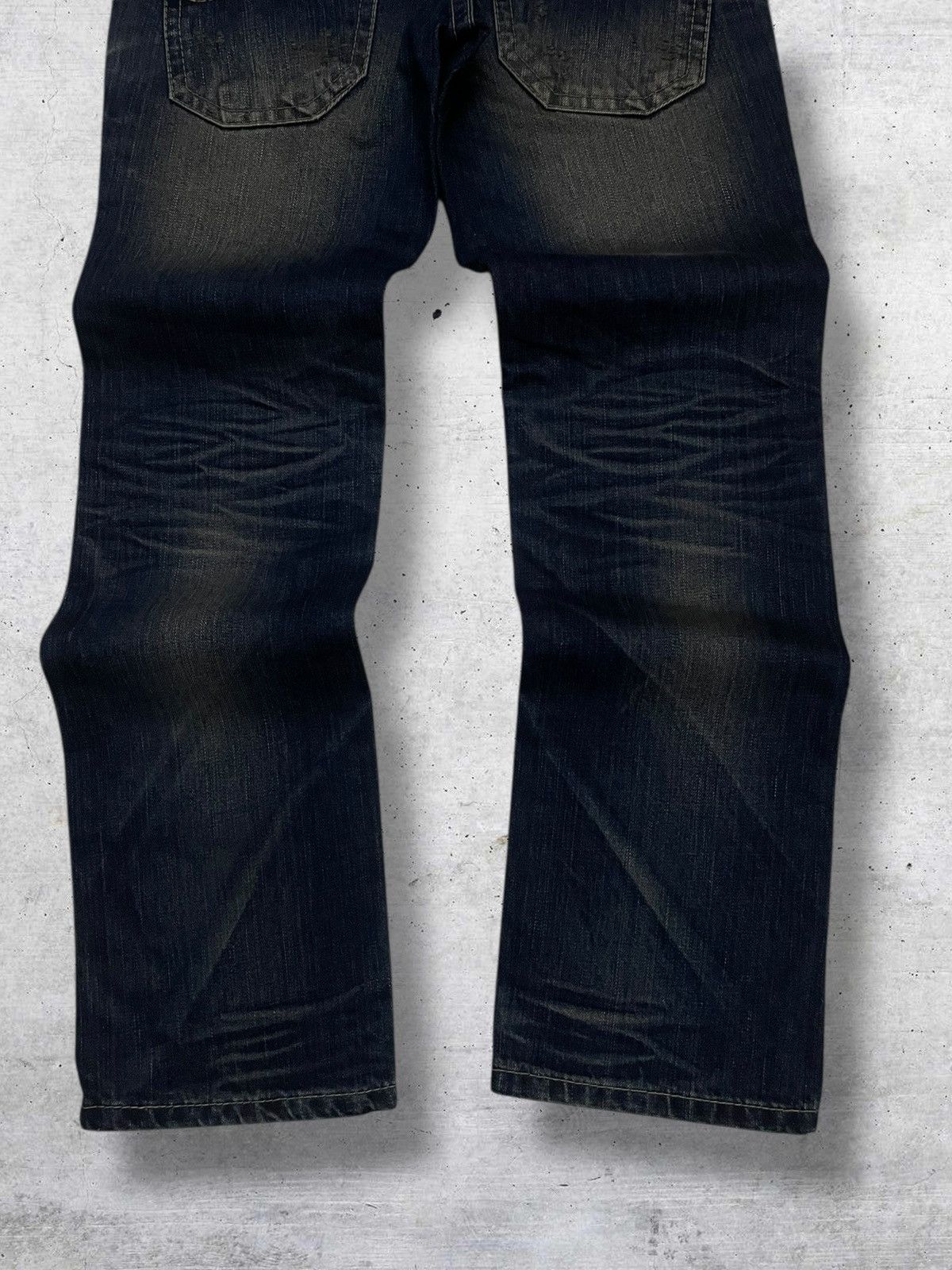 Tornado Mart 1990S LOLITA JAPAN DESIGNER SKULL ART MUDWASH ICONIC DENIM Size US 28 / EU 44 - 10 Thumbnail