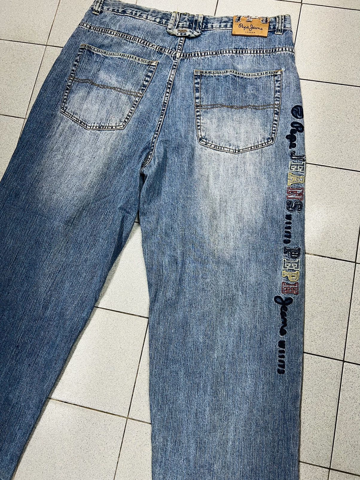 JNCO × Pepe Jeans Vintage Y2K Pepe Baggy Skater Hip-Hop Denim Jnco Style Size US 40 / EU 56 - 15 Thumbnail