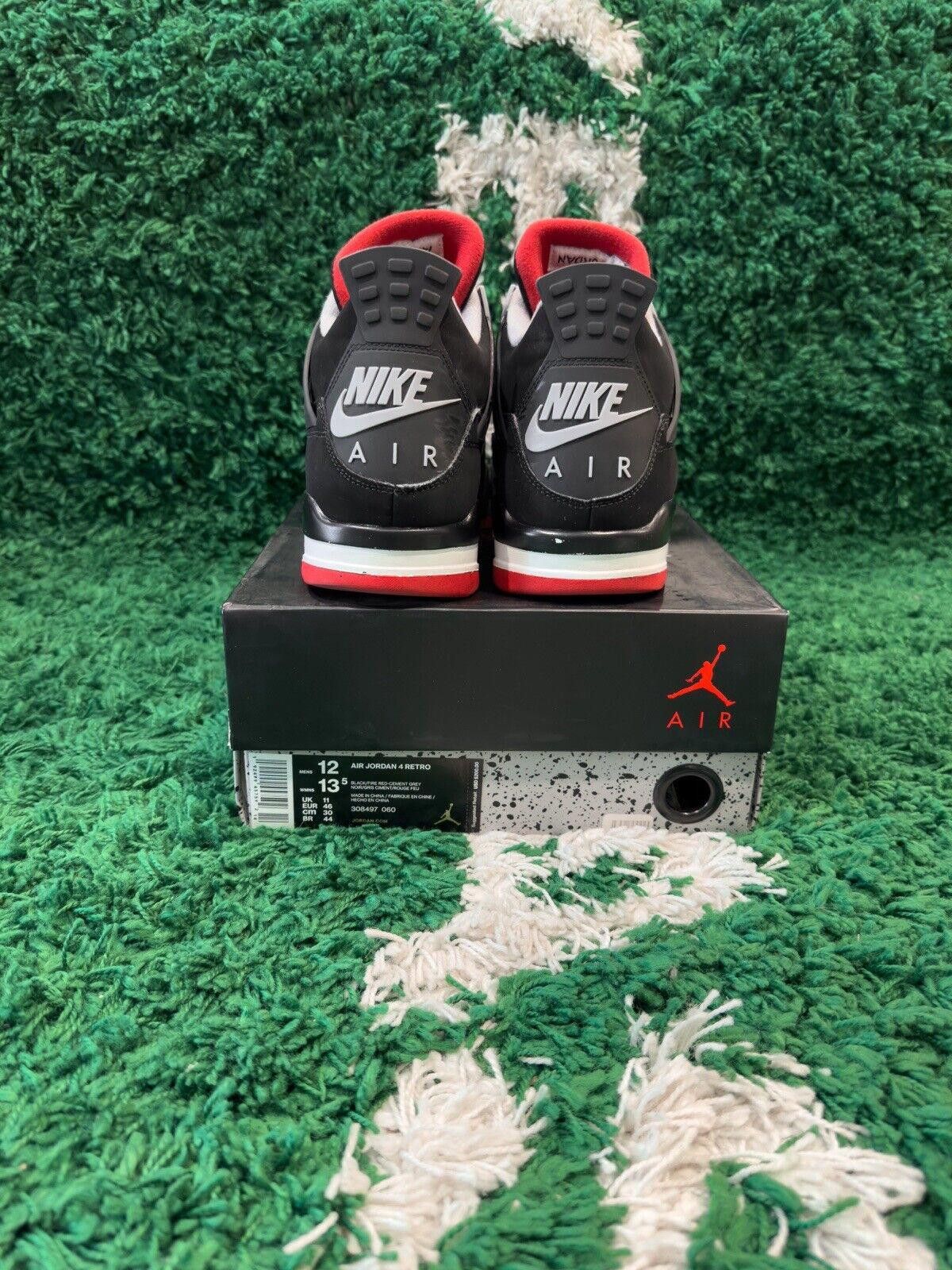 Jordan Brand Jordan 4 Retro Bred Size 12 Size US 12 / EU 45 - 2 Thumbnail