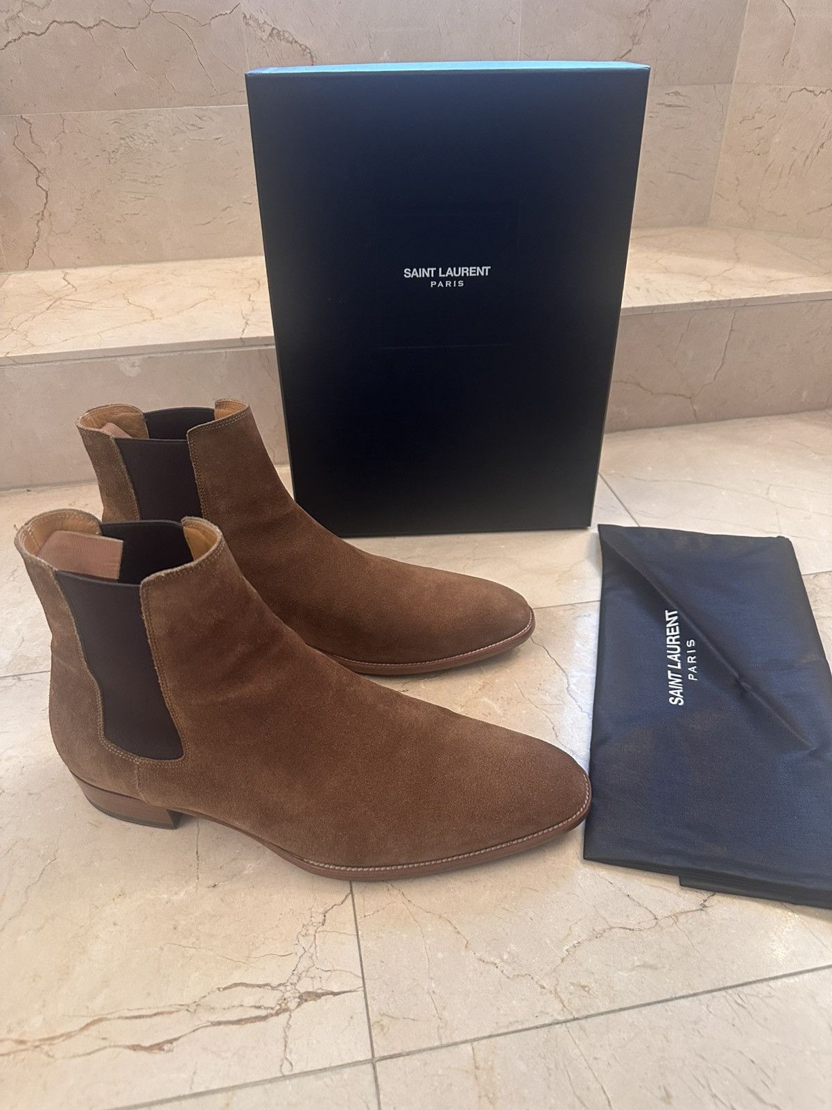 Saint Laurent Paris Saint Laurent Wyatt Hedi 30 Chelsea Boots size 44.5 11.5US Size US 11.5 / EU 44-45 - 2 Thumbnail