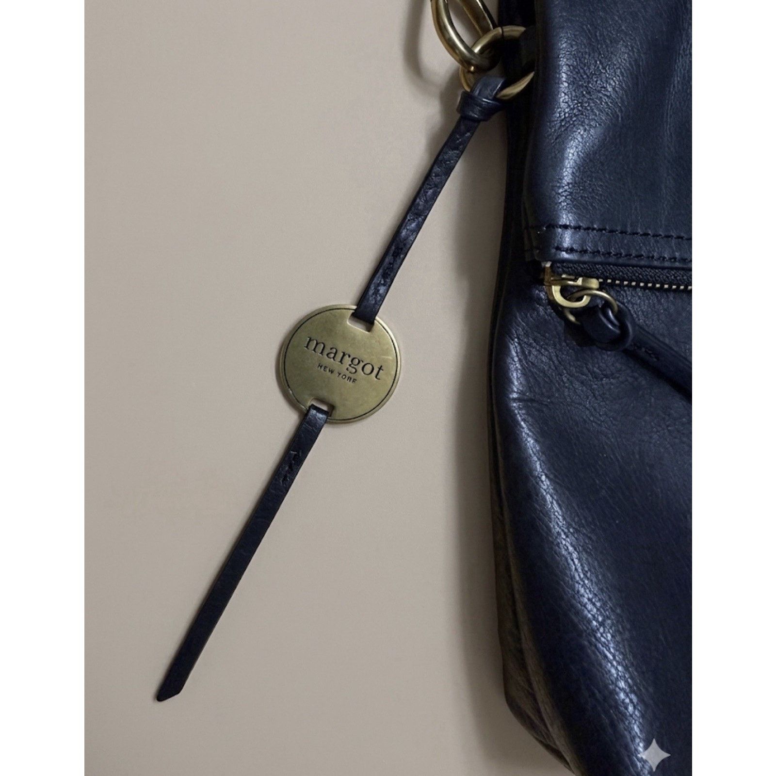 Other Margot New York Handbag Genuine Black Leather Crossbody, GUC Size ONE SIZE - 7 Thumbnail