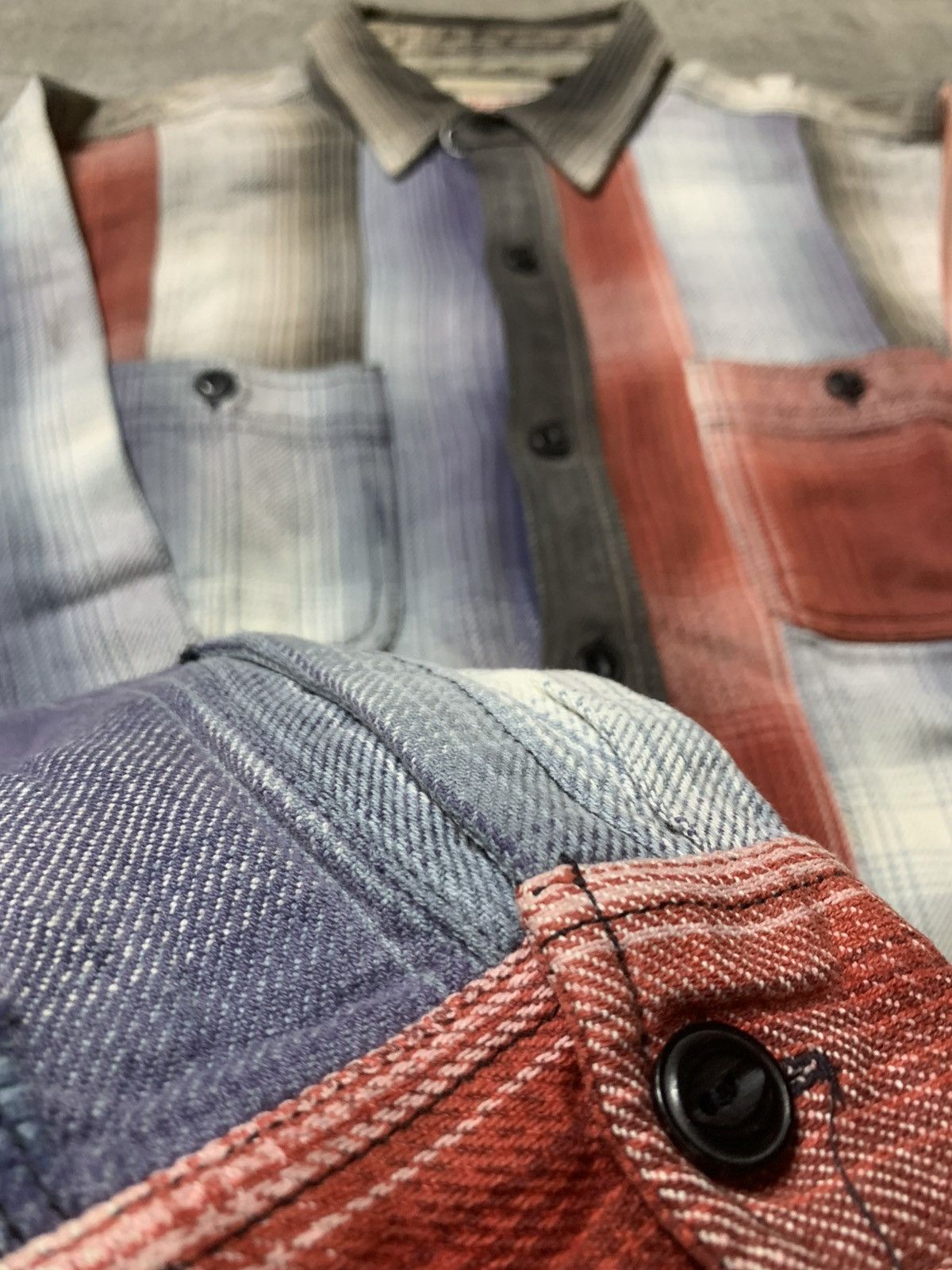 Sugar Cane Houston Union Heavy Flannel Double Pocket Vintage Size US M / EU 48-50 / 2 - 2 Thumbnail
