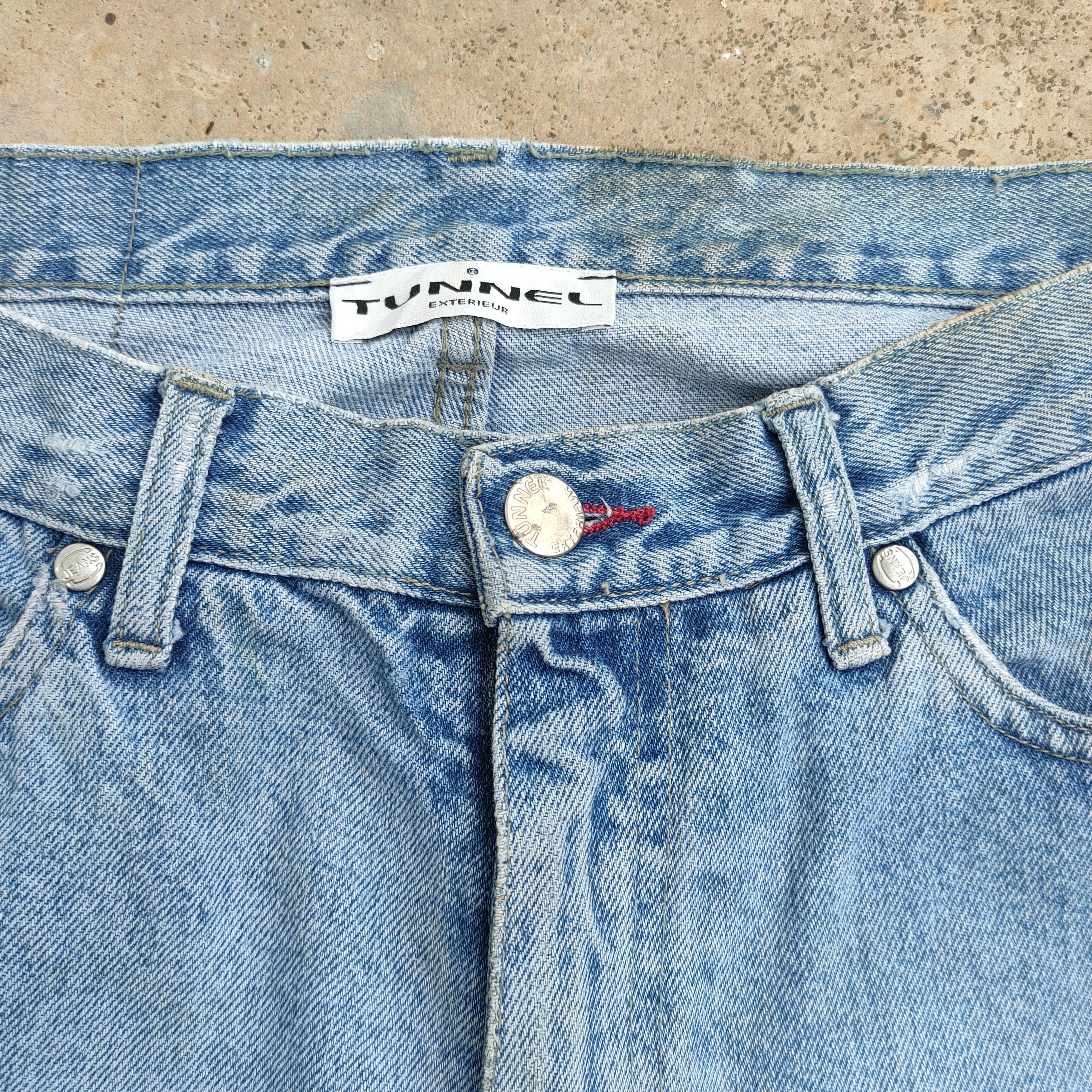 Japanese Brand FLARE VINTAGE TUNNEL DISTRESSED FADED JEANS DENIM PANTS Size US 30 / EU 46 - 5 Thumbnail