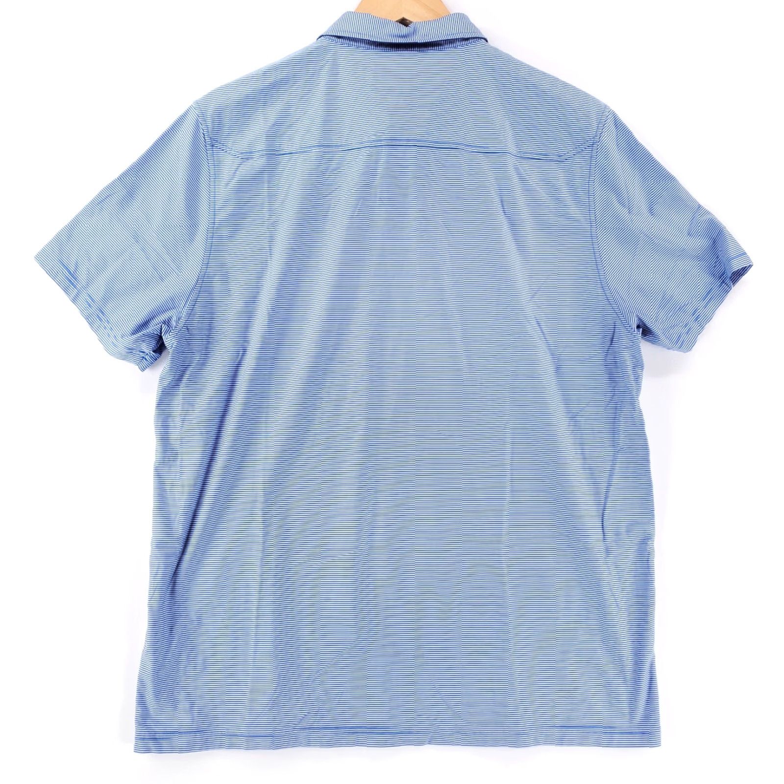 Rhone Rhone Polo Shirt Blue White Striped Short Sleeve Mens XL Size US XL / EU 56 / 4 - 3 Thumbnail