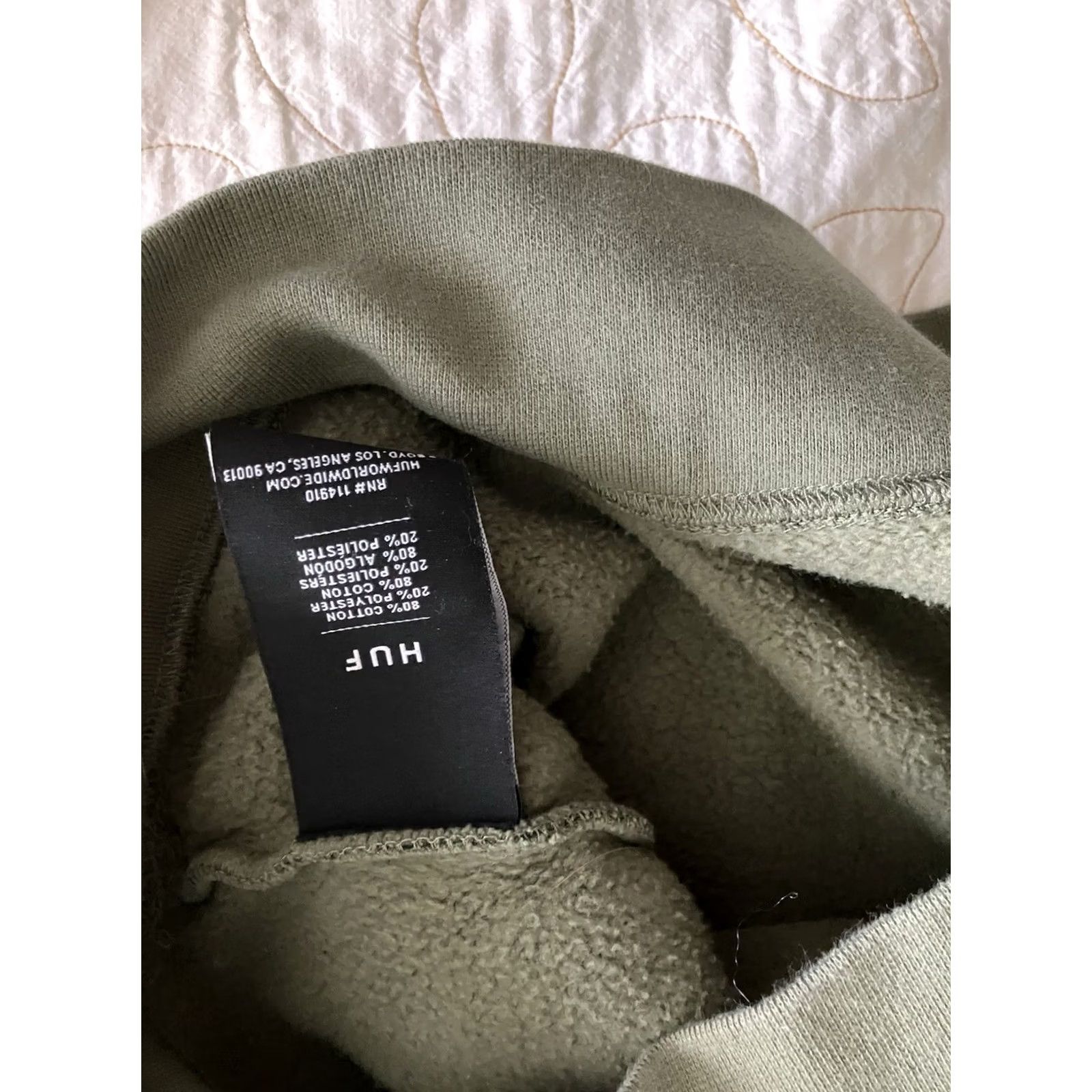 Huf HUF Contra Men's 1/4 Zip Camouflage Sweatshirt Large Pocket Sweater Large Multicolor Camouflage 1/4 Zip Pullover Men Size US L / EU 52-54 / 3 - 3 Thumbnail
