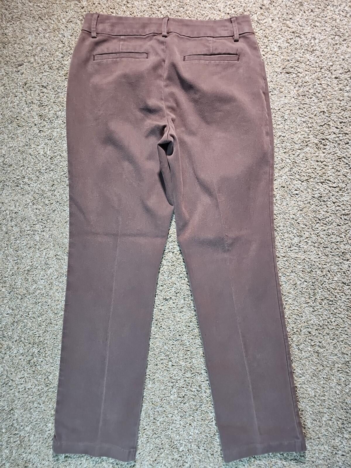 Lee LEE Relaxed Straight Fit Wrinkle Free Sz 8 Herringbone Jeans Size 30" / US 8 / IT 44 - 6 Thumbnail