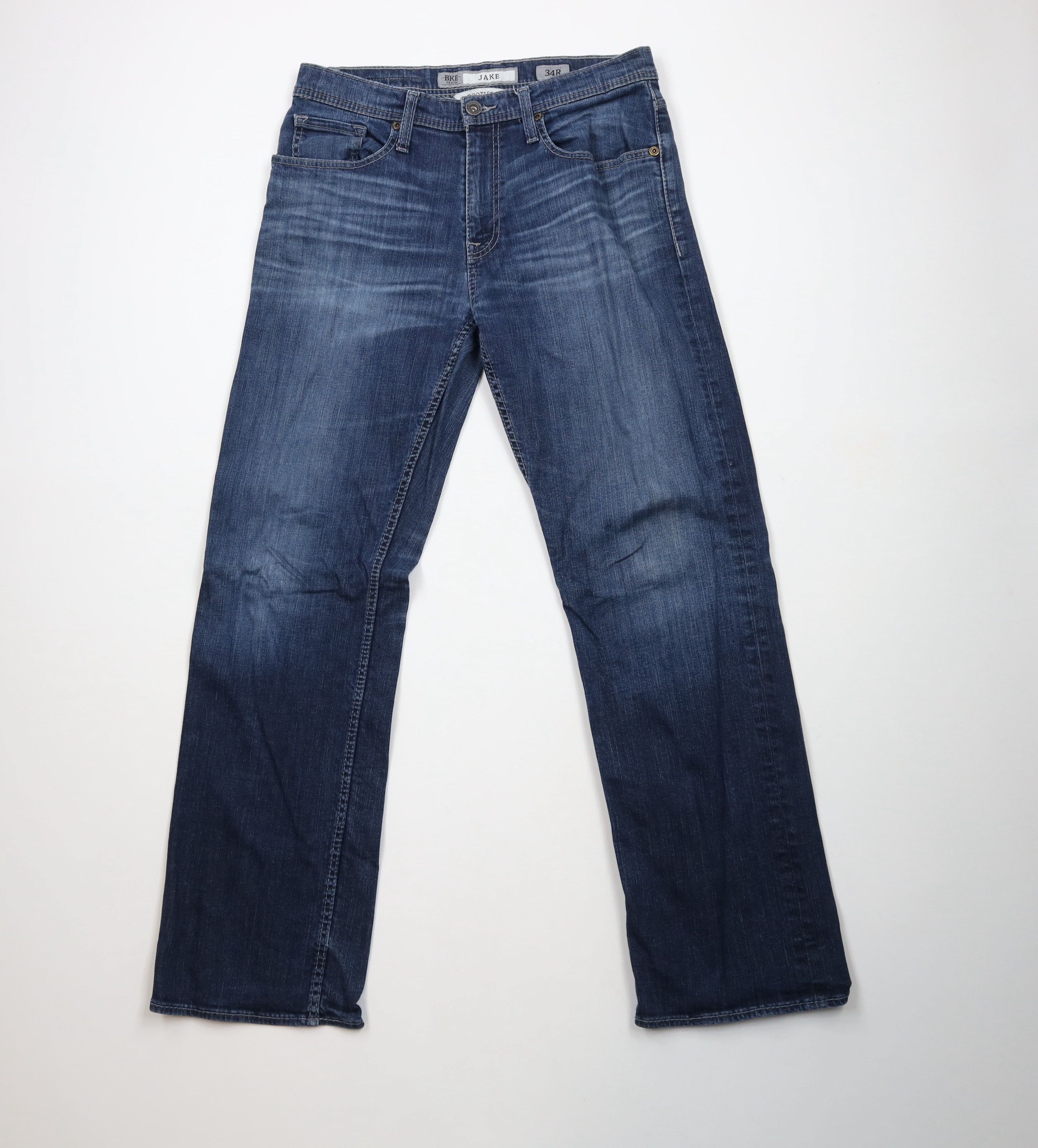 Vintage Buckle BKE Stitch Jake Stretch Bootleg Denim Jeans Blue Size US 34 / EU 50 - 1 Thumbnail