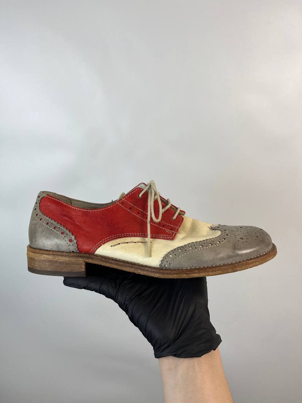 Other MOMINO OXFORD BROGUE SHOES LEATHER WINGTIP SIZE EU 38 US 6 Size US 6 / EU 39 - 4 Thumbnail
