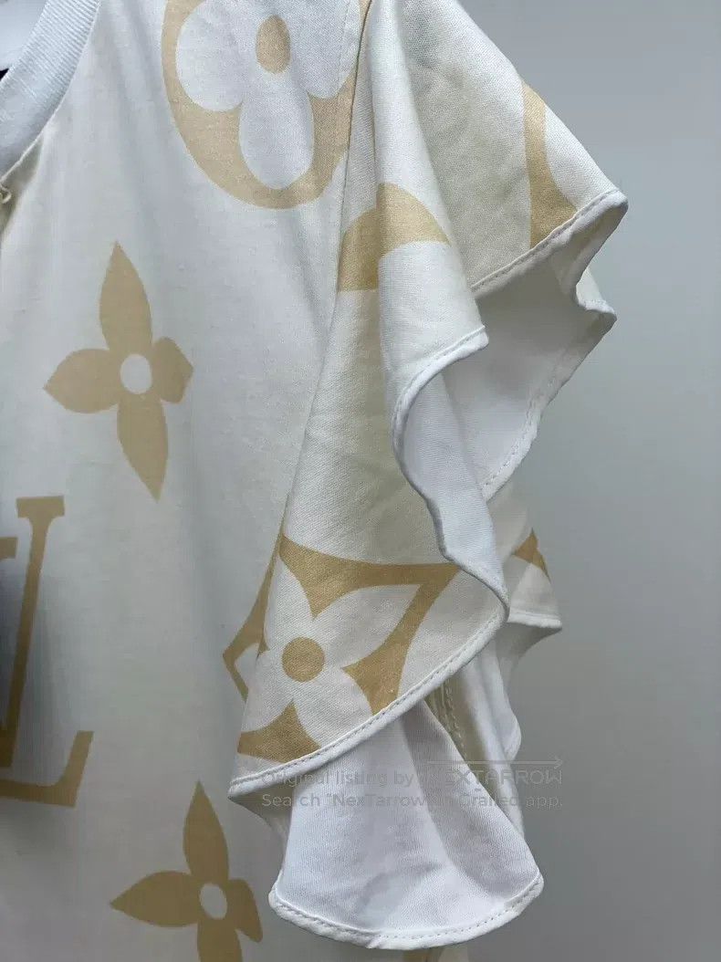 Louis Vuitton Louis Vuitton Ruffle gradient logo chain short sleeves Size M / US 6-8 / IT 42-44 - 4 Thumbnail
