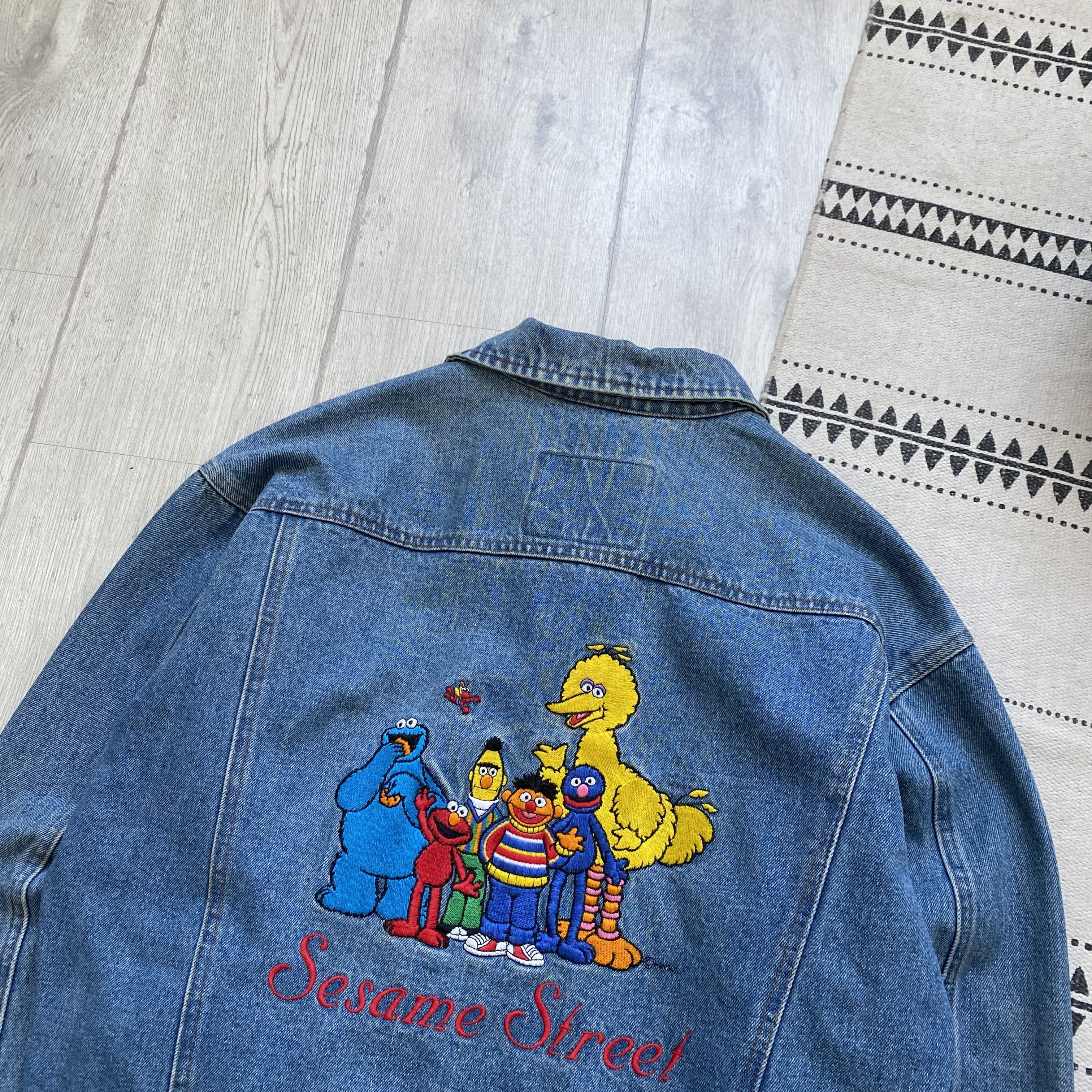 Disney Crazy Vintage 90s Sesame street Denim Jacket Disney Anima Size US M / EU 48-50 / 2 - 2 Thumbnail