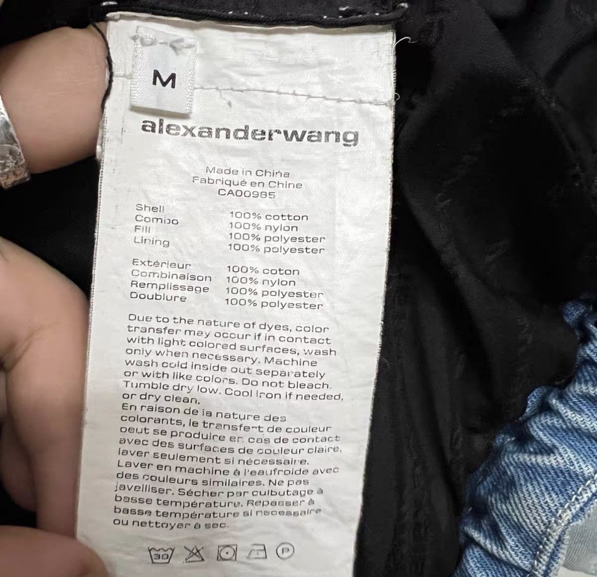 Alexander Wang Alexander Wang Washed Denim Spliced Padded Coat J42 Size US M / EU 48-50 / 2 - 6 Thumbnail