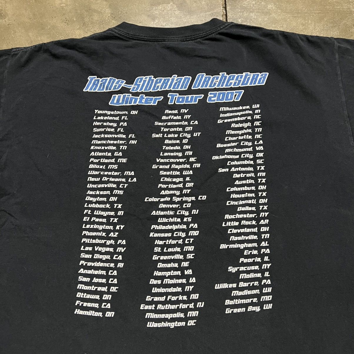 Band Tees Vintage Trans Siberian Orchestra Band Tee Winter Tour 2007 Size US XL / EU 56 / 4 - 7 Thumbnail