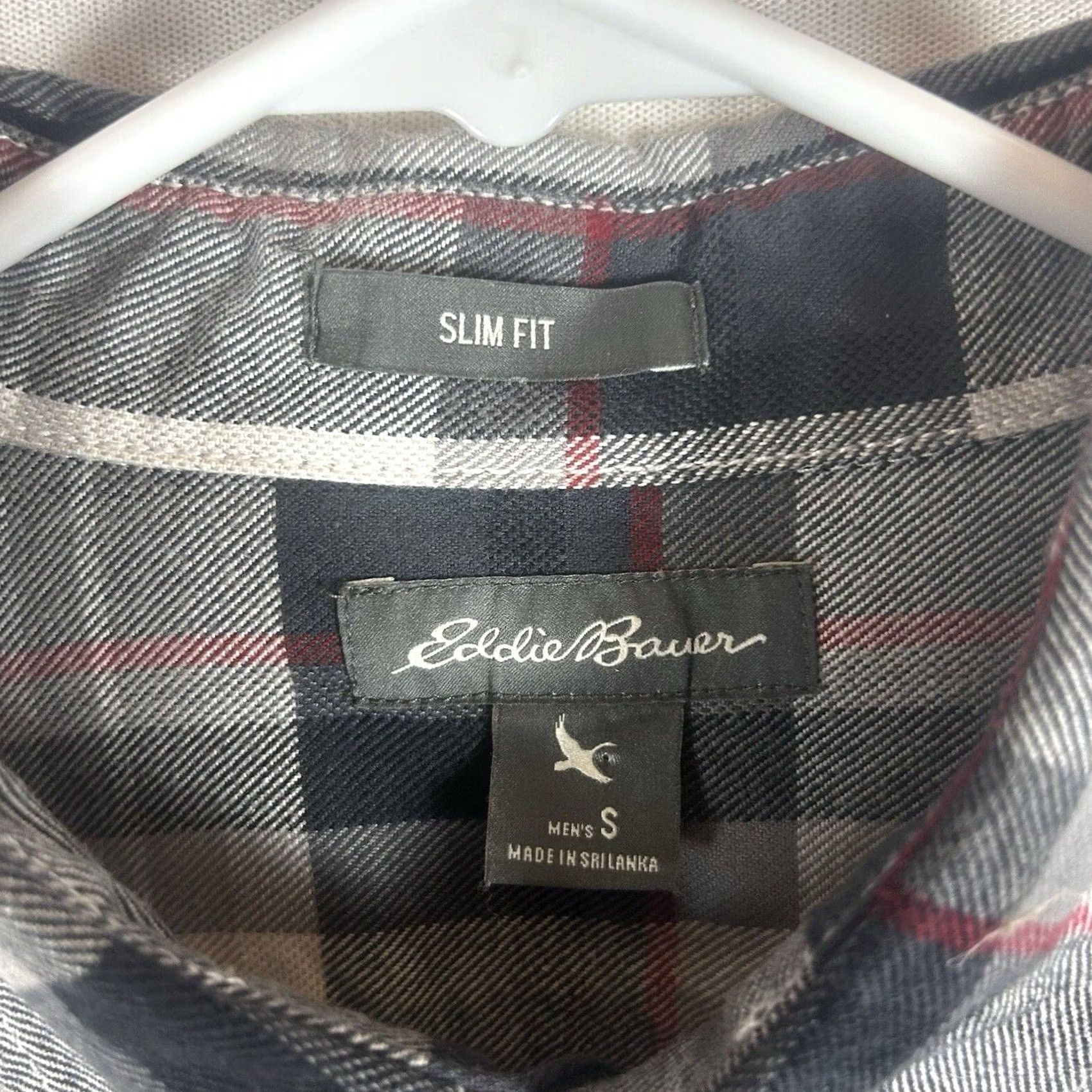 Eddie Bauer Eddie Bauer Womens Plaid Long Sleeve Button-Up Shirt Slim Fit Gray Size S Size S / US 4 / IT 40 - 3 Thumbnail