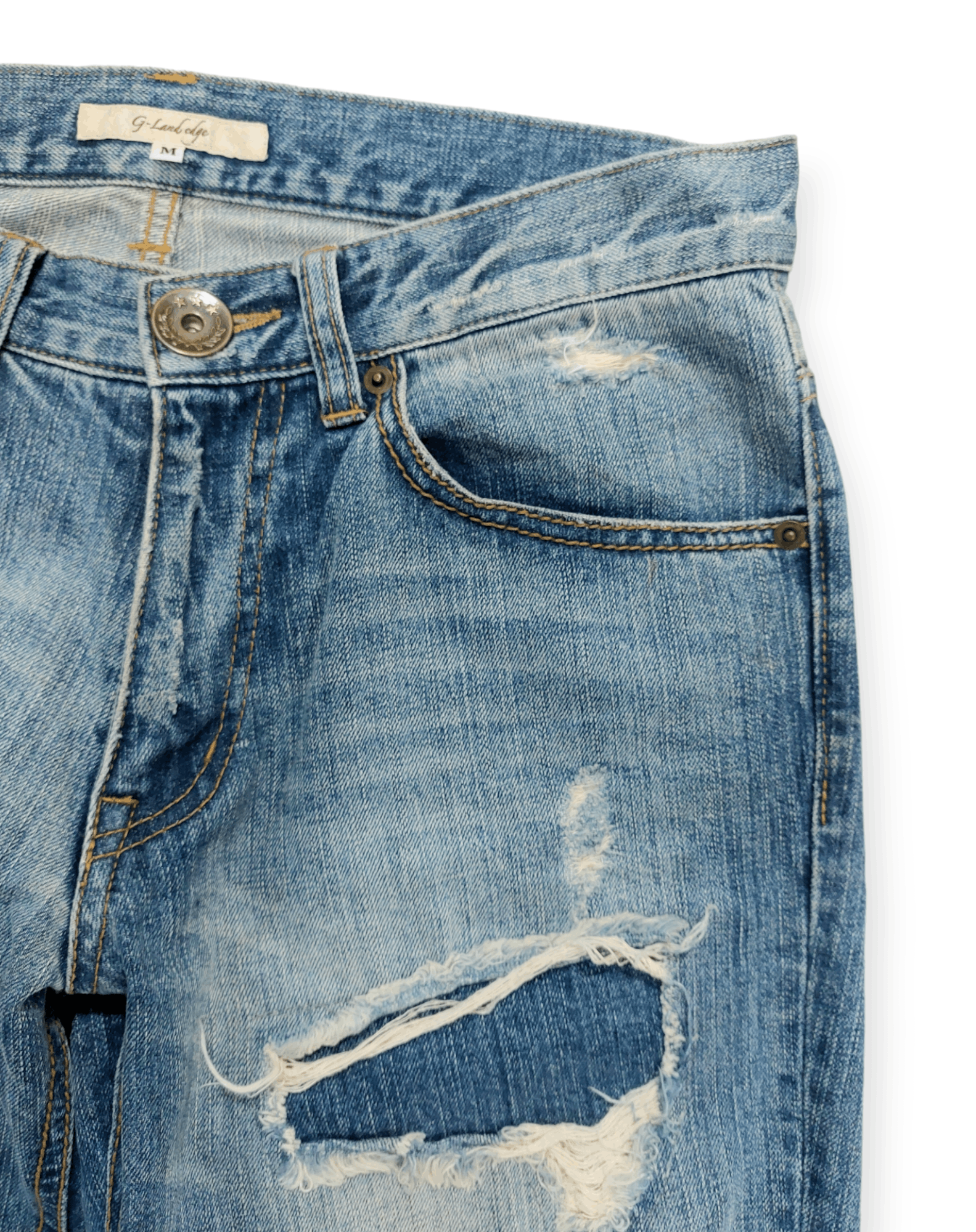 Other G-Land Edge Ripped Kurt Cobain Style Denim Size US 30 / EU 46 - 7 Thumbnail