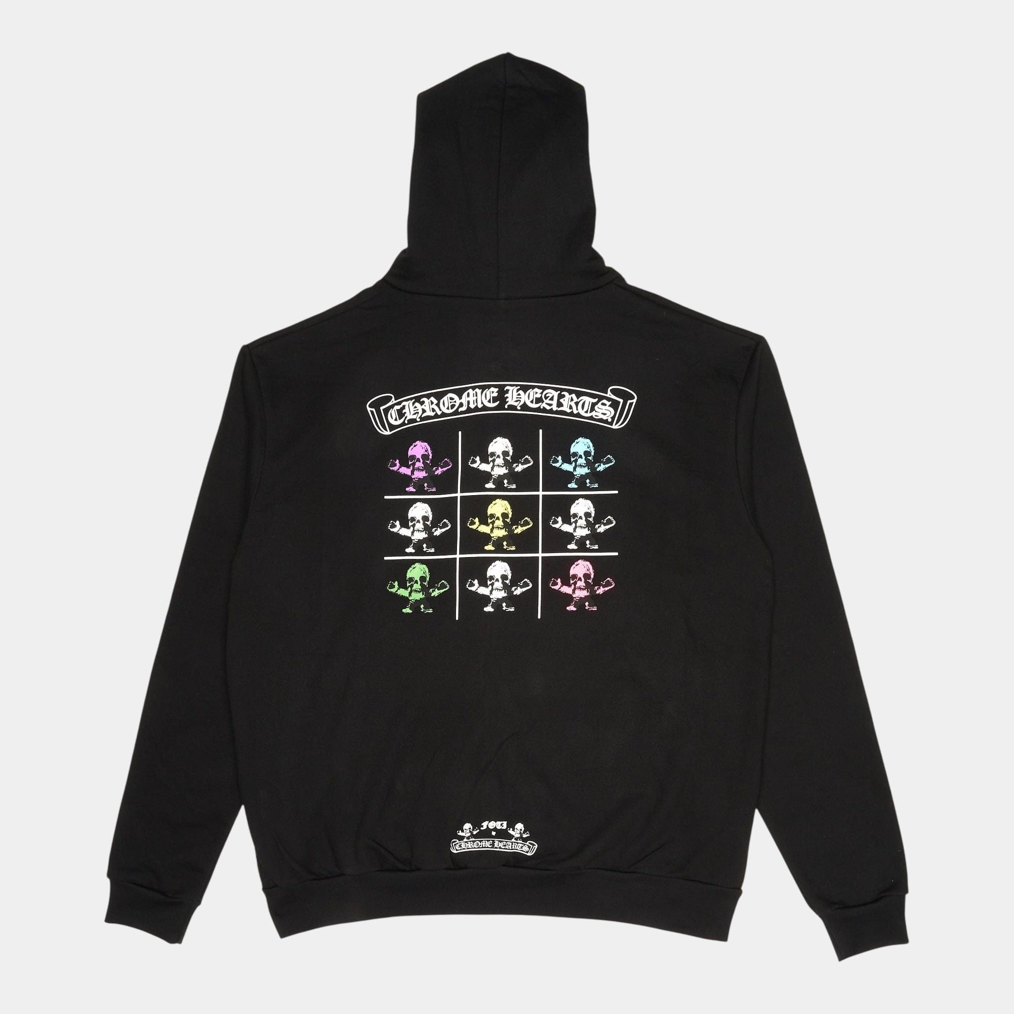 希少◆CHROME HEARTS◆VERTICAL LOGO ZIP UP HOODIE BLACK WHITE Chrome Hearts Vertical Logo Zip Up Hoodie Black | eBay
