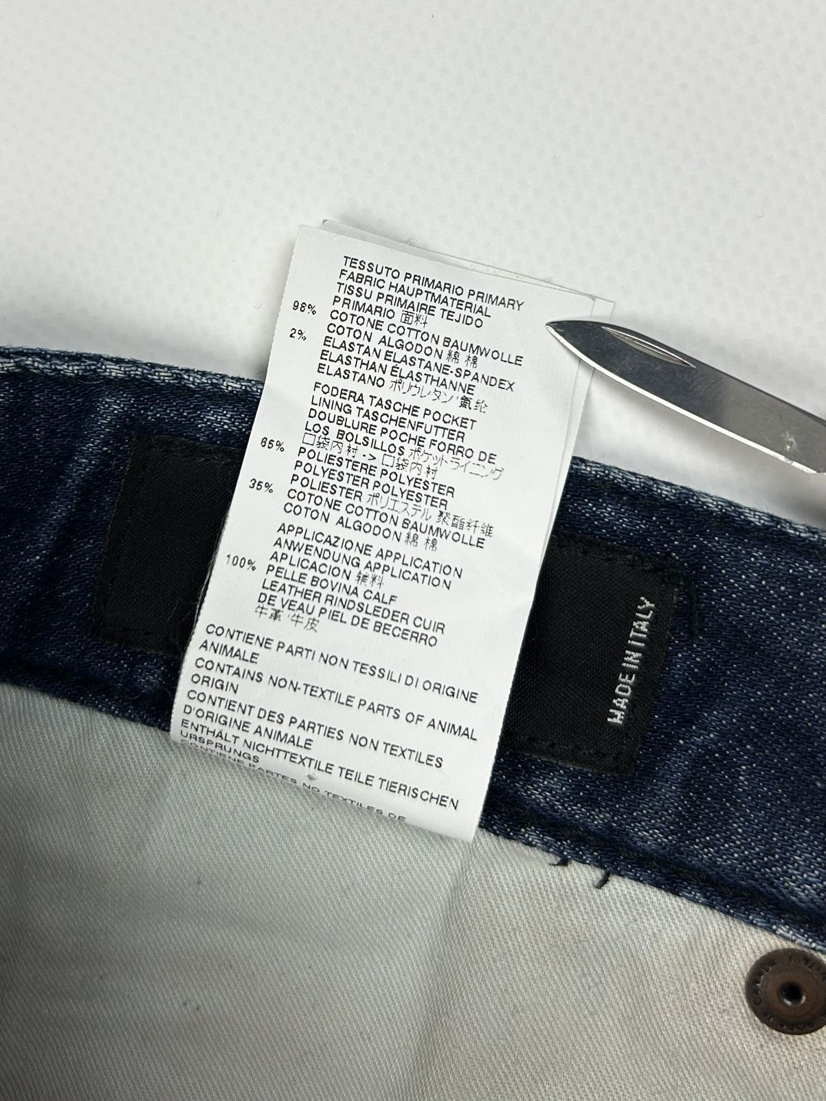 Dsquared2 Luxury Dsquared2 Navy Washed Jeans Made In Italy Size US 29 - 13 Thumbnail