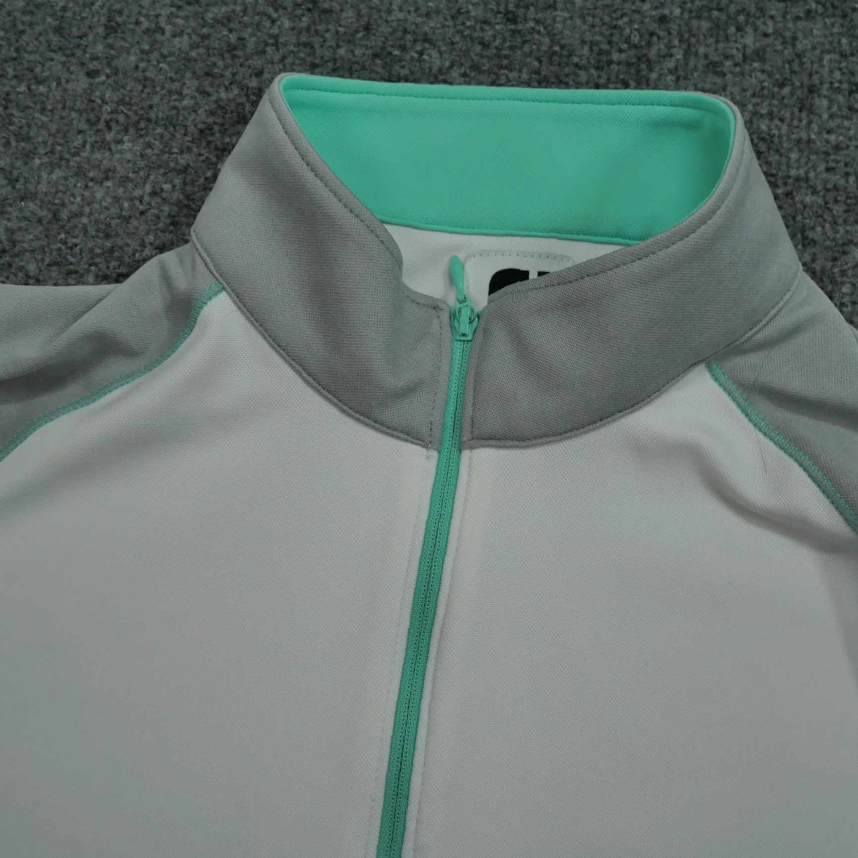 Footjoy FootJoy Shirt Womens L White Quarter Zip Casual Outdoor 1/4 Zip Lightweight, 7/10 condition Size L / US 10 / IT 46 - 3 Thumbnail