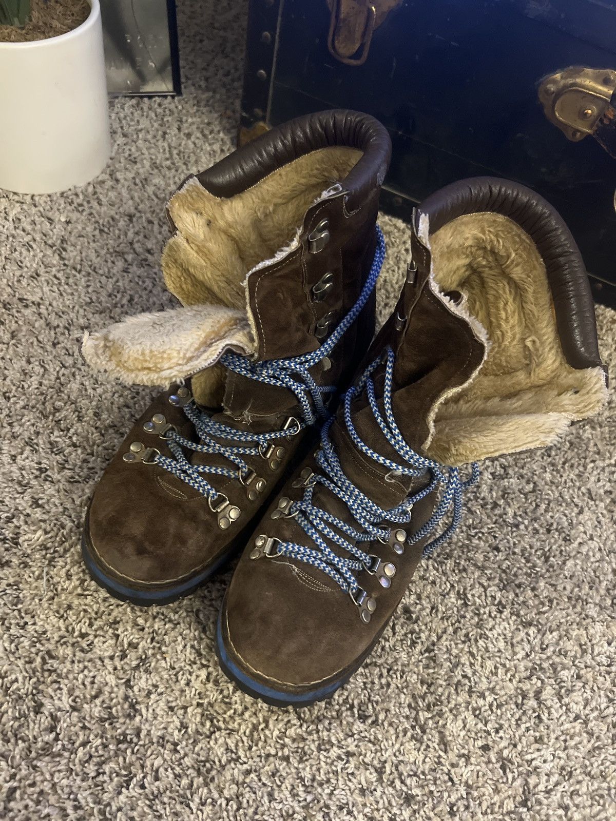 Vintage VINTAGE FUR LINED HIKING BOOTs Size US 11.5 / EU 44-45 - 5 Thumbnail