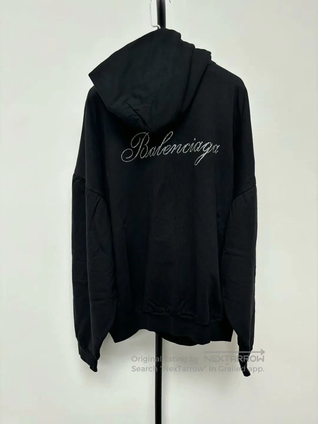 Balenciaga balenciaga black hoodie with logo. Size US M / EU 48-50 / 2 - 2 Thumbnail