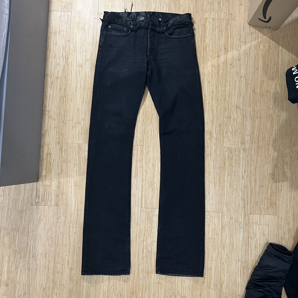 Dior SOLD Dior Homme AW06 Cummerbund Denim Jeans | Grailed