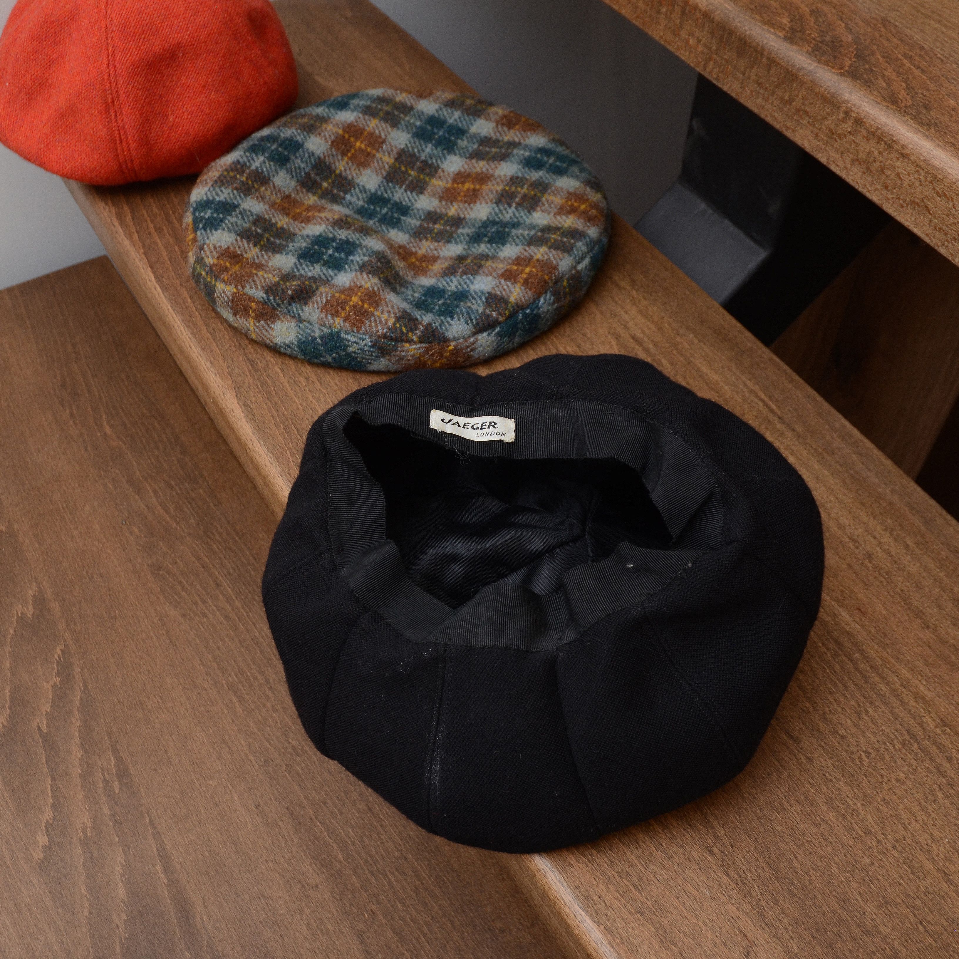 Vintage Jaeger Beret Lot of 3 Hats Tam Slouch Soft Wool