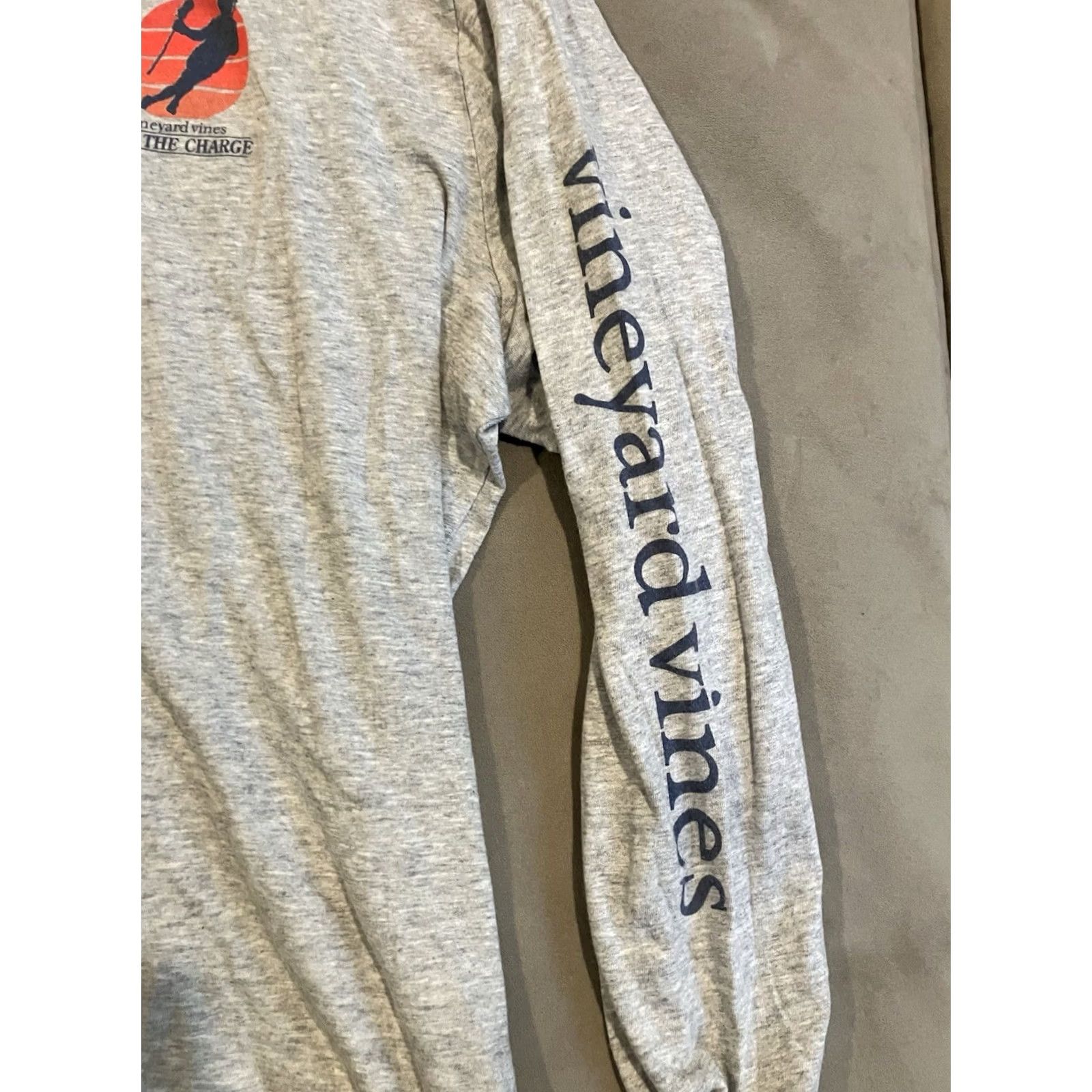 Vineyard Vines Vineyard Vines LACROSSE T Shirt Gray Long Sleeve Double Sided Men's XXL Size US XXL / EU 58 / 5 - 2 Thumbnail