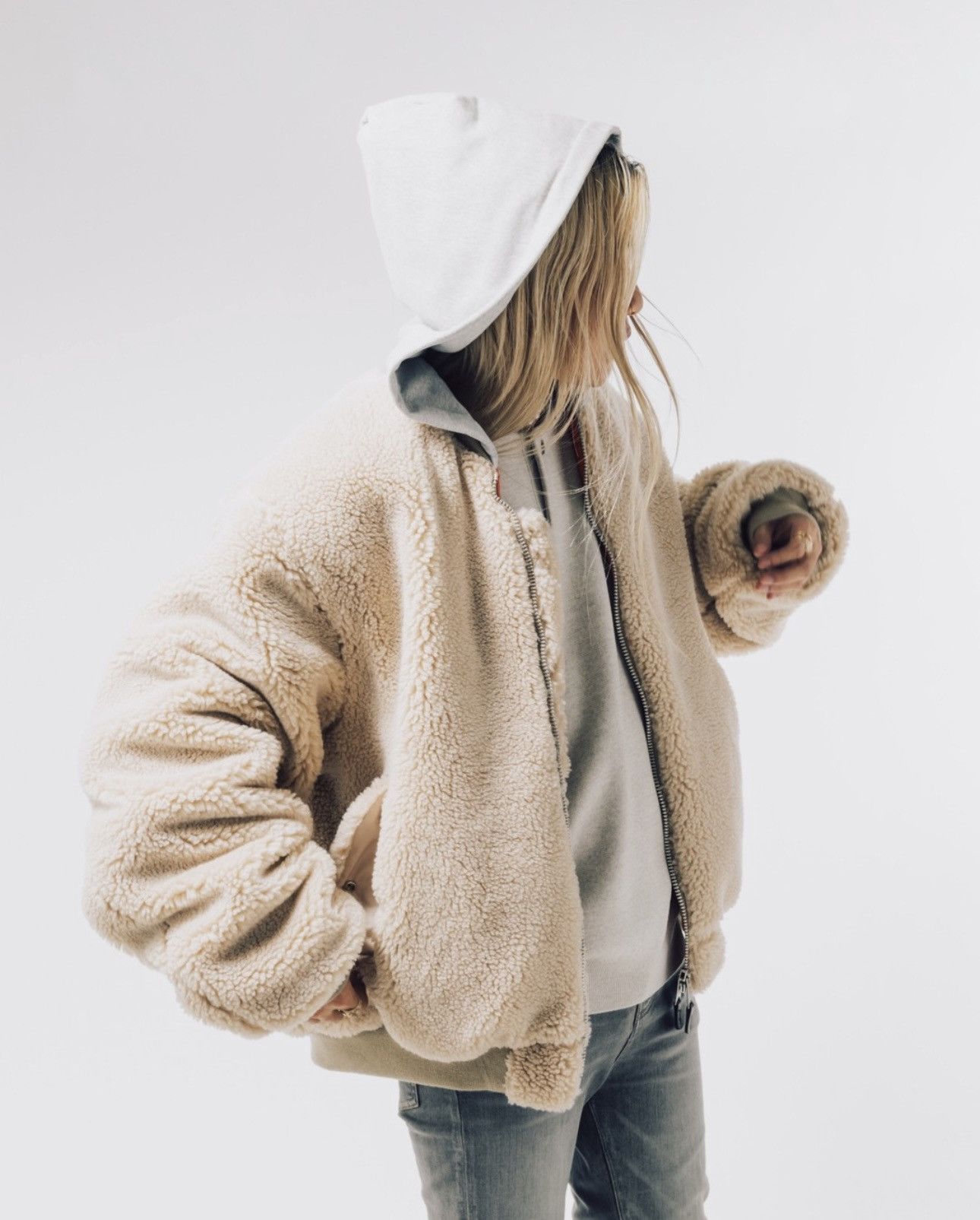 Fostex Garments Fostex x Nubian MA-1 Hooded Fleece Bomber Jacket Size US XL / EU 56 / 4 - 8 Thumbnail
