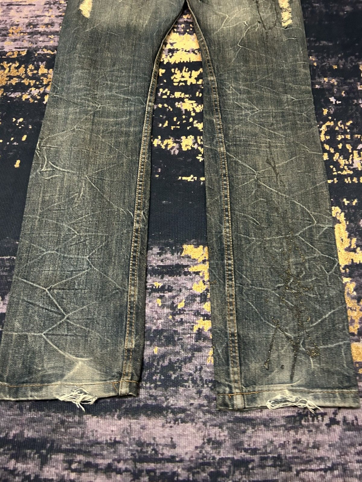 Tornado Mart Kui Mudwash Clawmark Distressed Jeans Size US 36 / EU 52 - 8 Thumbnail