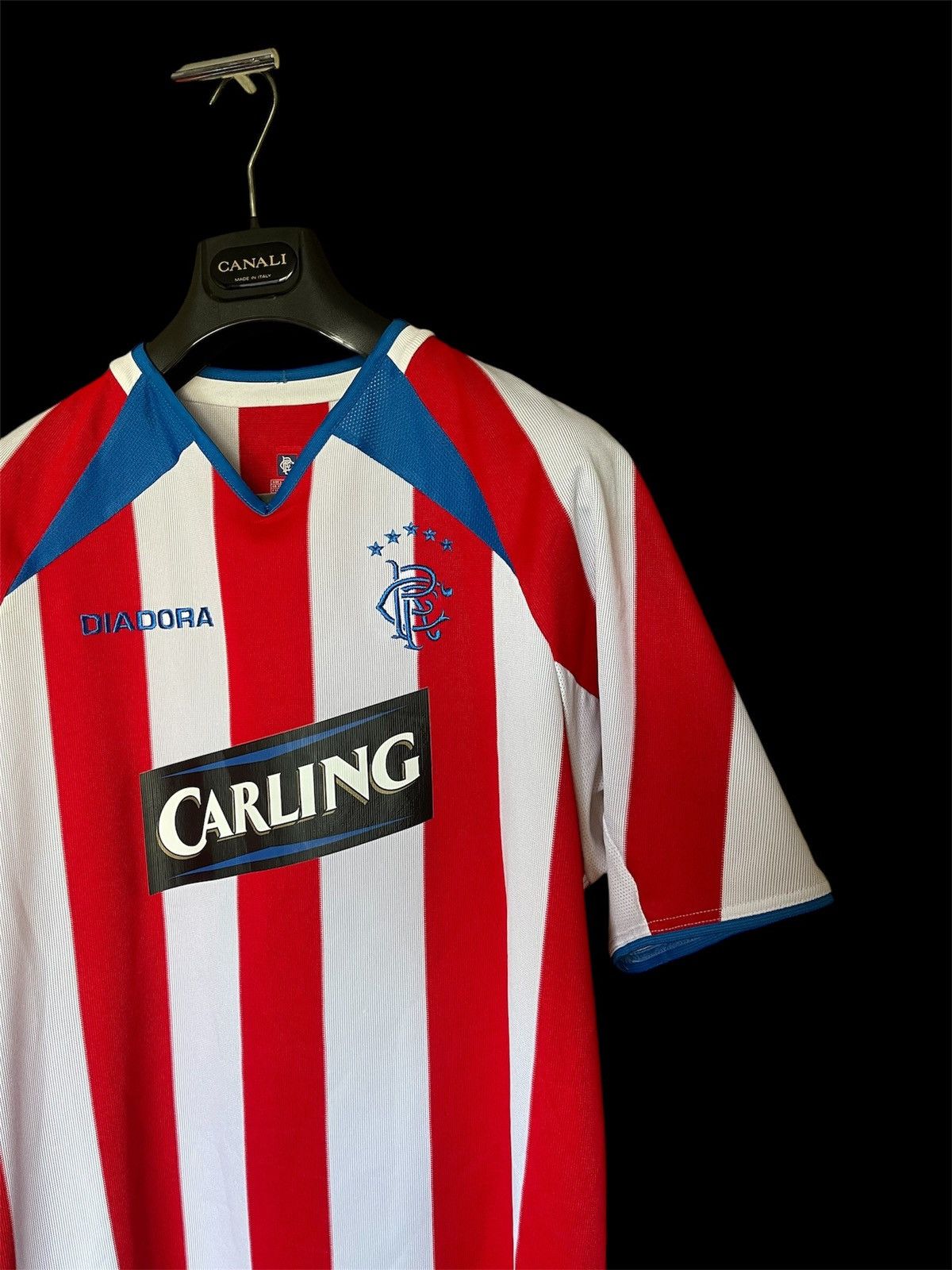 Diadora × Vintage 2002 Diadora Rangers vintage red soccer jersey Size US L / EU 52-54 / 3 - 6 Thumbnail