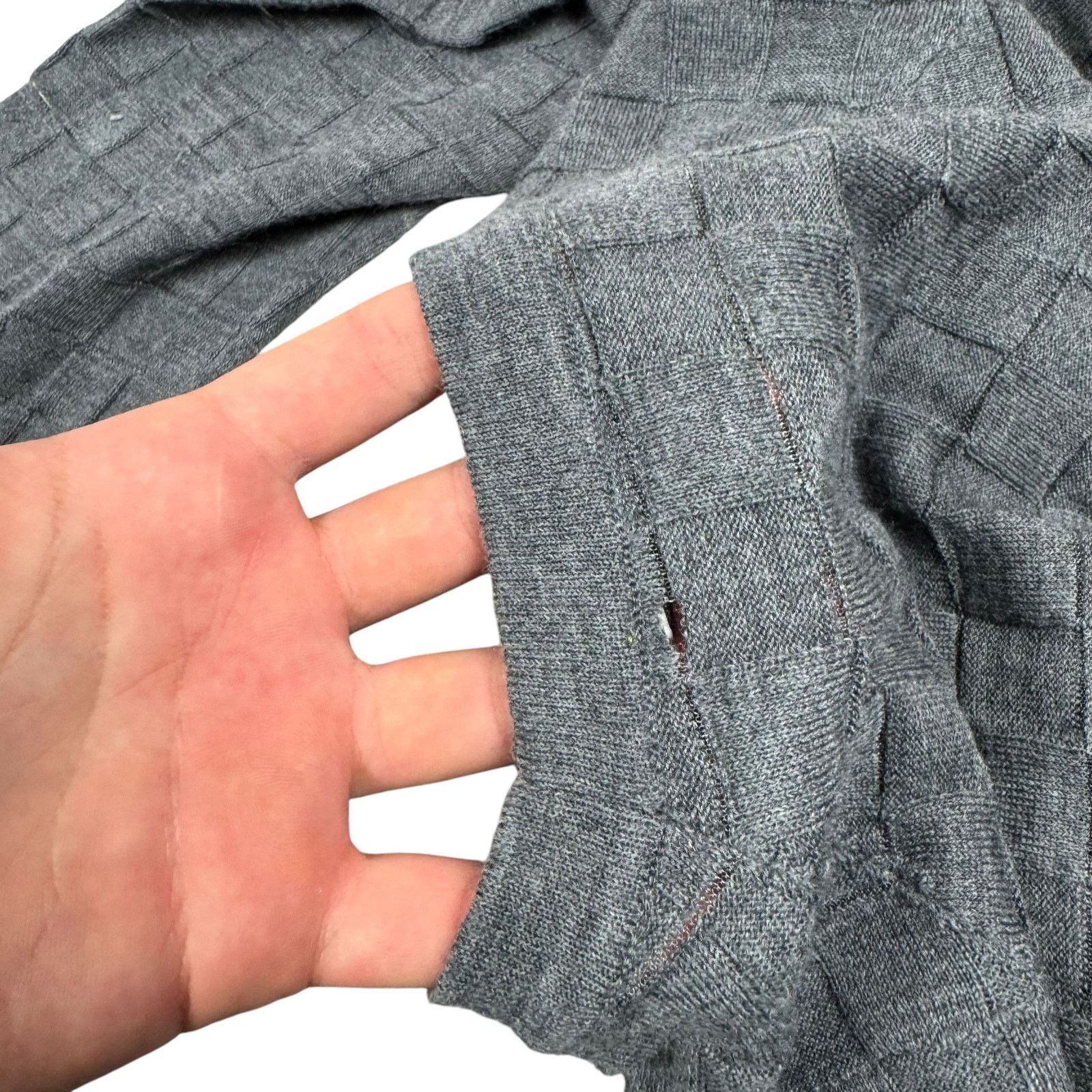 Japanese Brand × Versace Versace Women's Gray Knit Crew Neck Pullover Sweater Medium Size M / US 6-8 / IT 42-44 - 7 Thumbnail