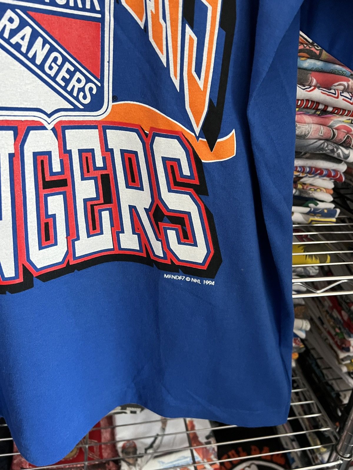 NHL 1994 New York Rangers Stanley Cup Champions Hockey Tee Size US XL / EU 56 / 4 - 3 Thumbnail
