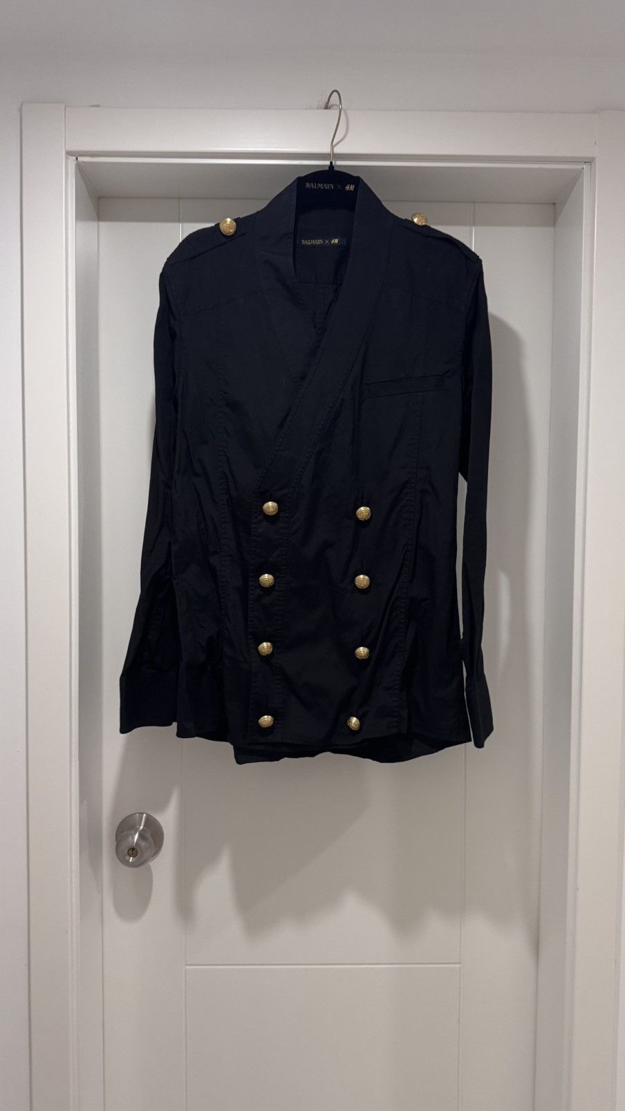 Balmain × H&M Balmain x H&M Double-Breasted Shirt Size US M / EU 48-50 / 2 - 1 Thumbnail