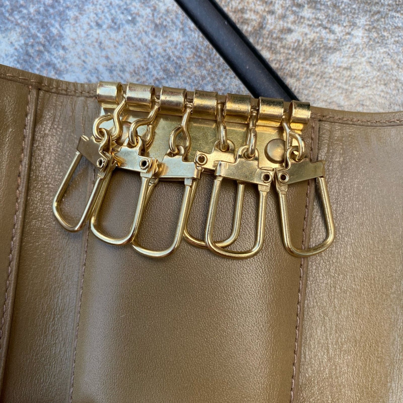 Lancel Lancel Vintage Tan Leather Wallet & Key Holder Set Size ONE SIZE - 13 Thumbnail