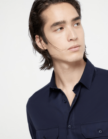 Brunello Cucinelli Shirt in Navy Size US M / EU 48-50 / 2 - 4 Thumbnail