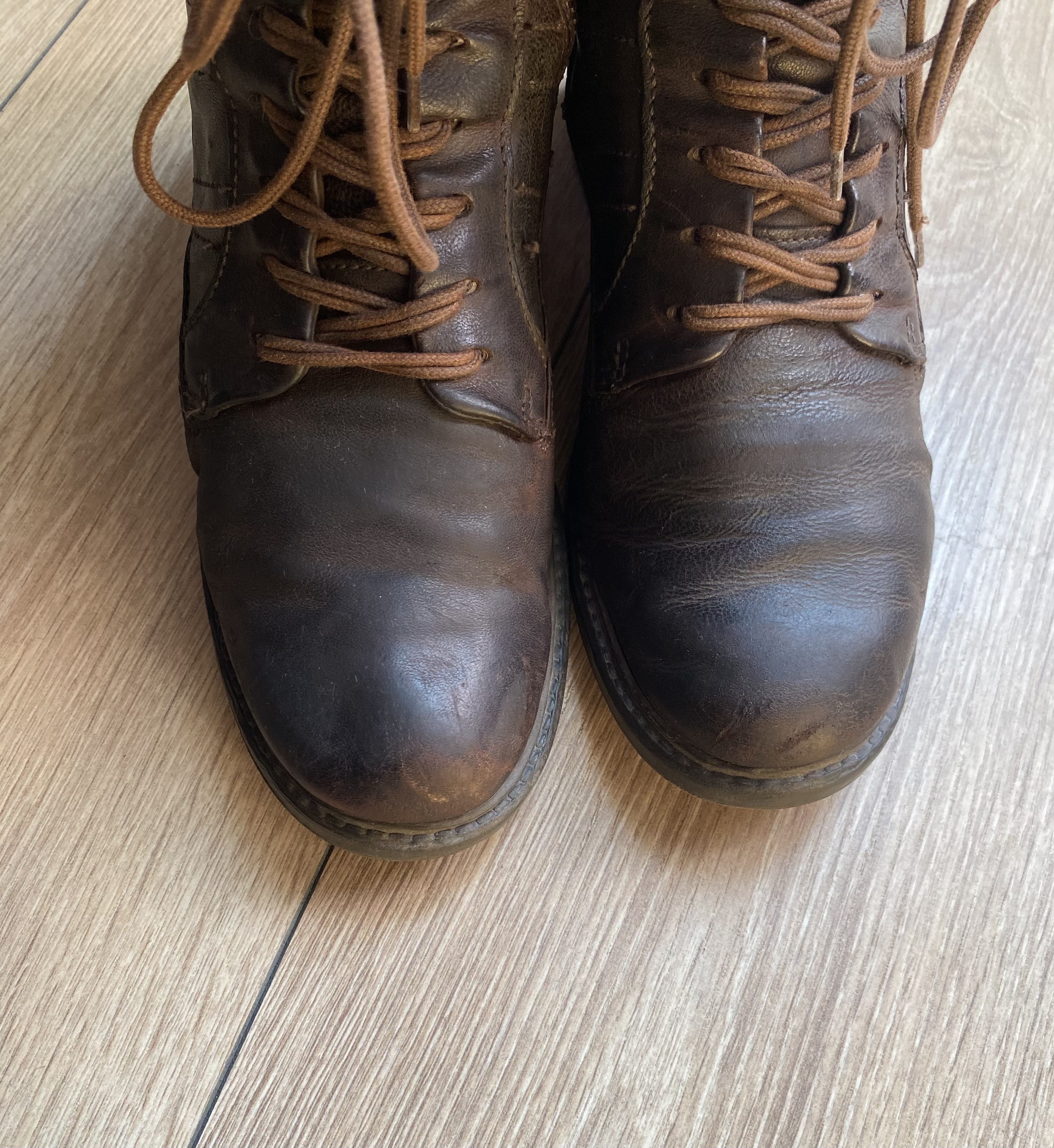 A.S.98 AS98 Airstep Brown Leather Combat Boots Vintage Double Lace Size US 8.5 / IT 38.5 - 4 Thumbnail