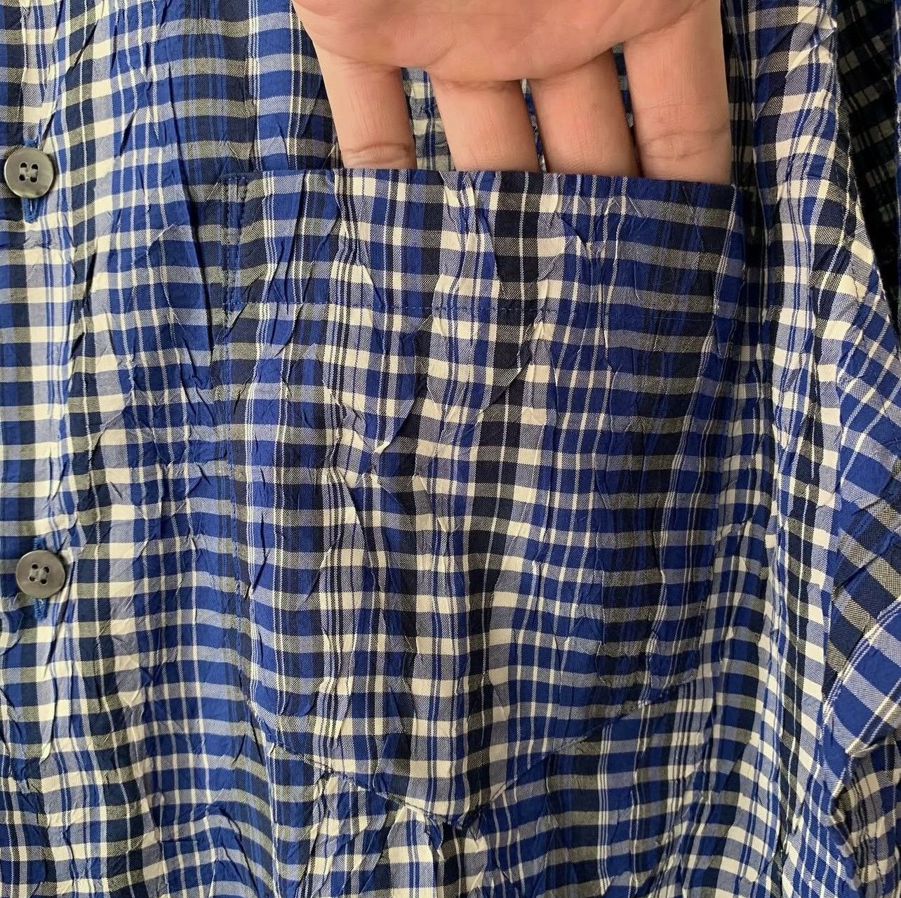 Vintage Issey Miyake textured shirt Size US L / EU 52-54 / 3 - 11 Thumbnail