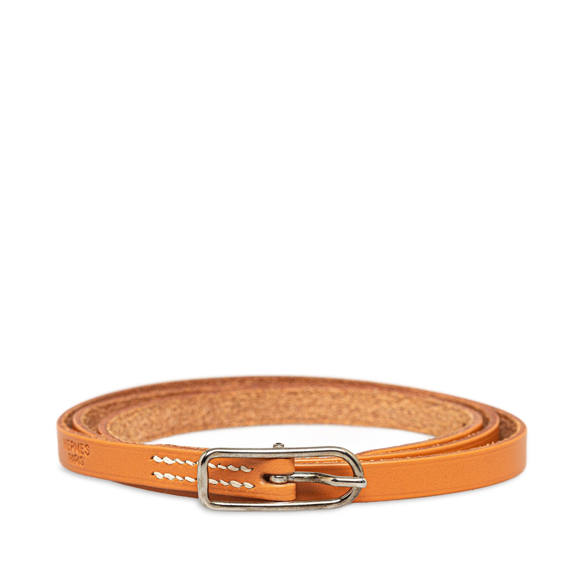 image of Hermes Hapi I Triple Wrap Bracelet Costume Bracelet in Brown, Women's
