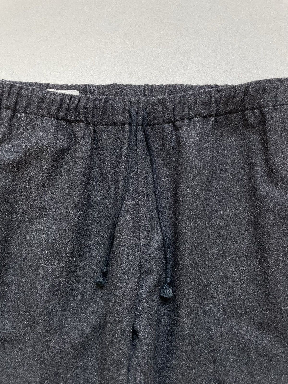 Dries Van Noten Gray Wool Drawstring Waist Trousers Size US 34 / EU 50 - 4 Thumbnail