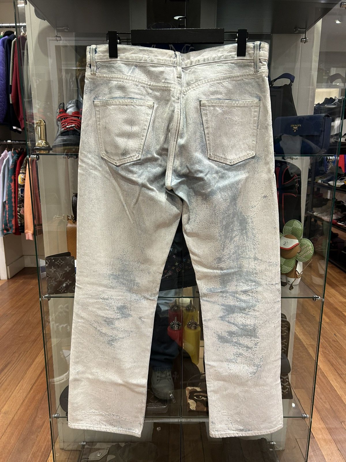 Maison Margiela Maison Margiela Paint Crackle Denim Size US 32 / EU 48 - 2 Thumbnail