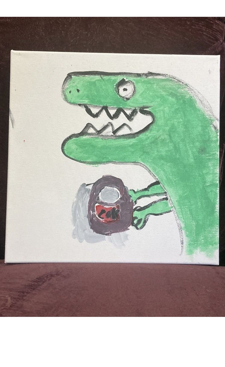 Other “Dino-Coke" Original 1/1 Pop Art Canvas Painting 16x20 Size ONE SIZE - 1 Preview