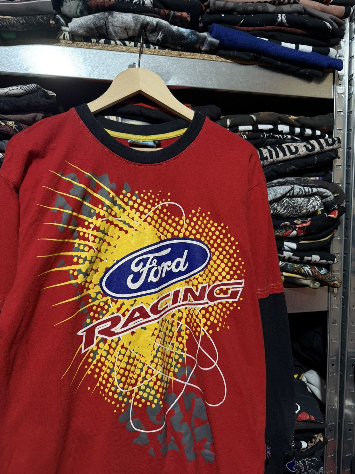NASCAR Rare Ford MSE Racing NASCAR F1 Longsleeve T-Shirt Y2K Hype Size US XL / EU 56 / 4 - 3 Thumbnail