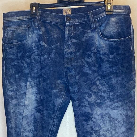 Prps PRPS 'Demon' Selvedge Print Straight-Skinny Denim Jeans Size US 38 / EU 54 - 3 Thumbnail
