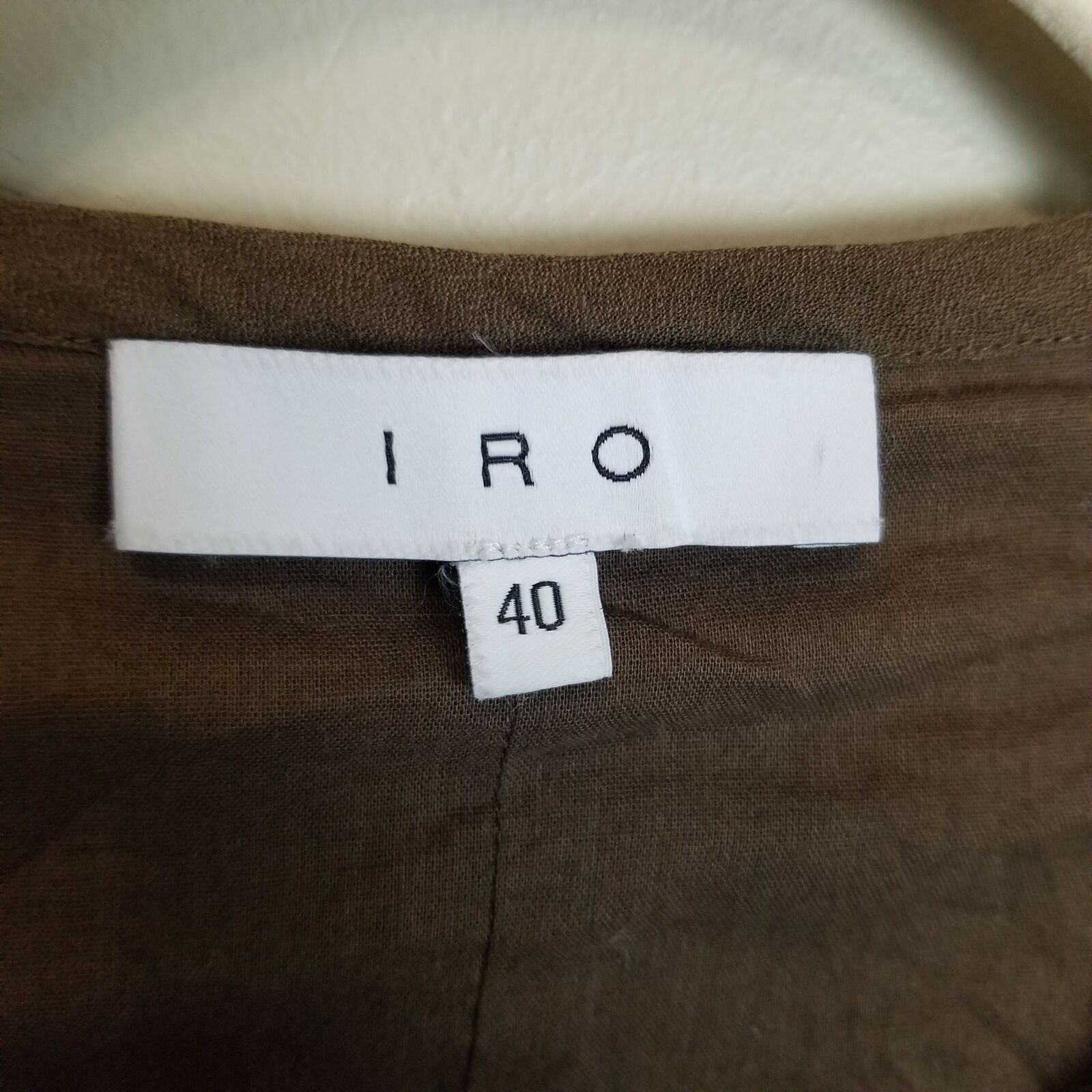 Iro IRO Womens Chocolate Brown Lagenlook Tunic Sz 40 (8) Coastal Size M / US 6-8 / IT 42-44 - 7 Thumbnail