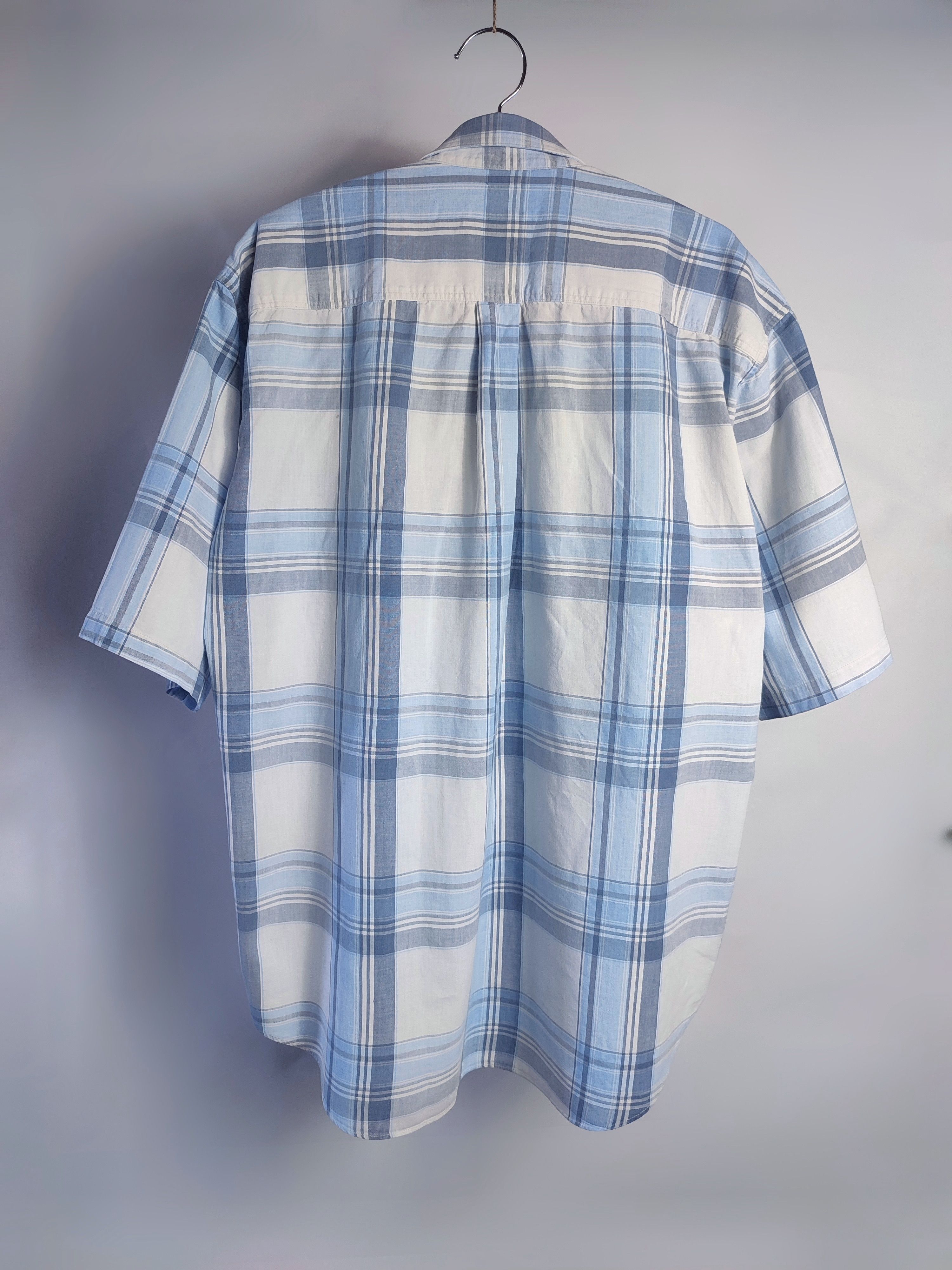 Burberry Burberry Blue Plaid Nova Check Button Up Shirt Vintage Size US L / EU 52-54 / 3 - 7 Thumbnail