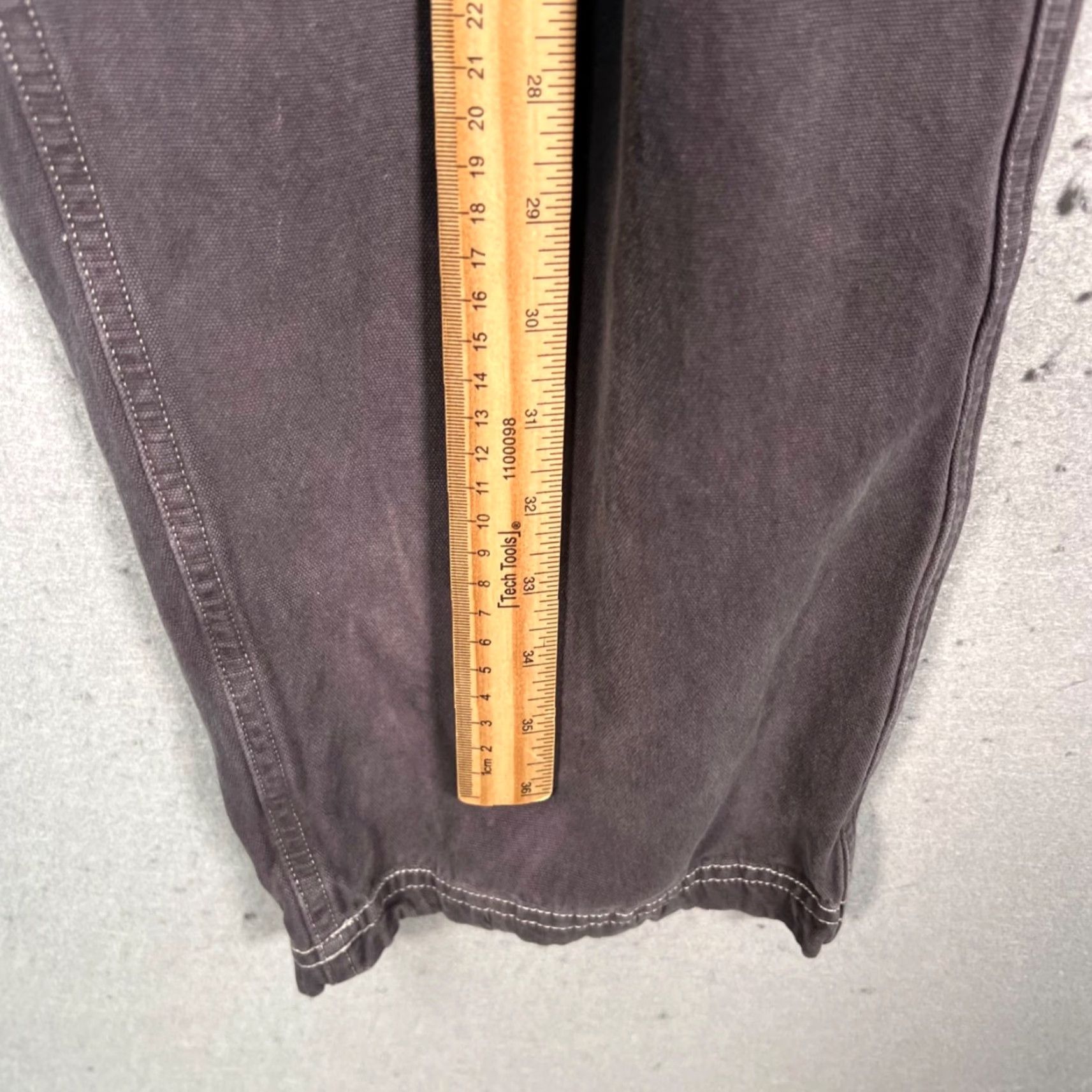 Adsum Adsum Mens Small Washed Distressed Gray 100% Cotton Straight Leg Pants Size US 29 - 6 Thumbnail
