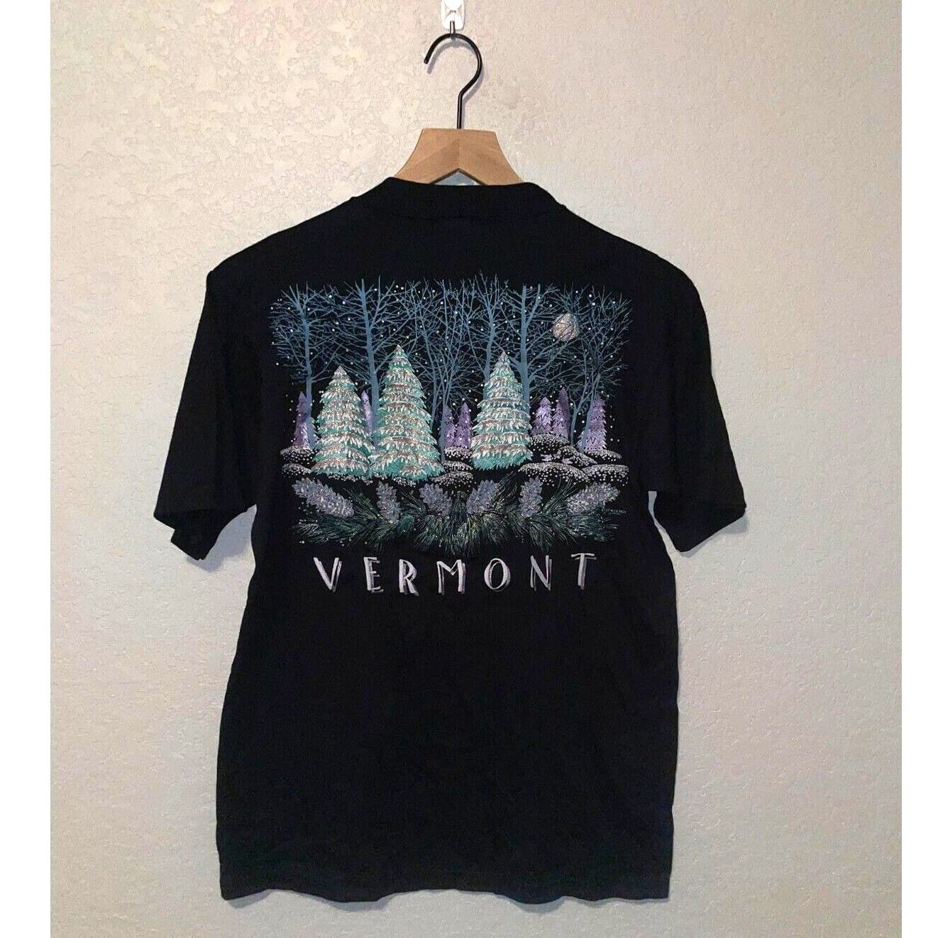 Jerzees Vintage Test Print Shirt New Mexico Vermont Black M Tee Size US M / EU 48-50 / 2 - 1 Thumbnail
